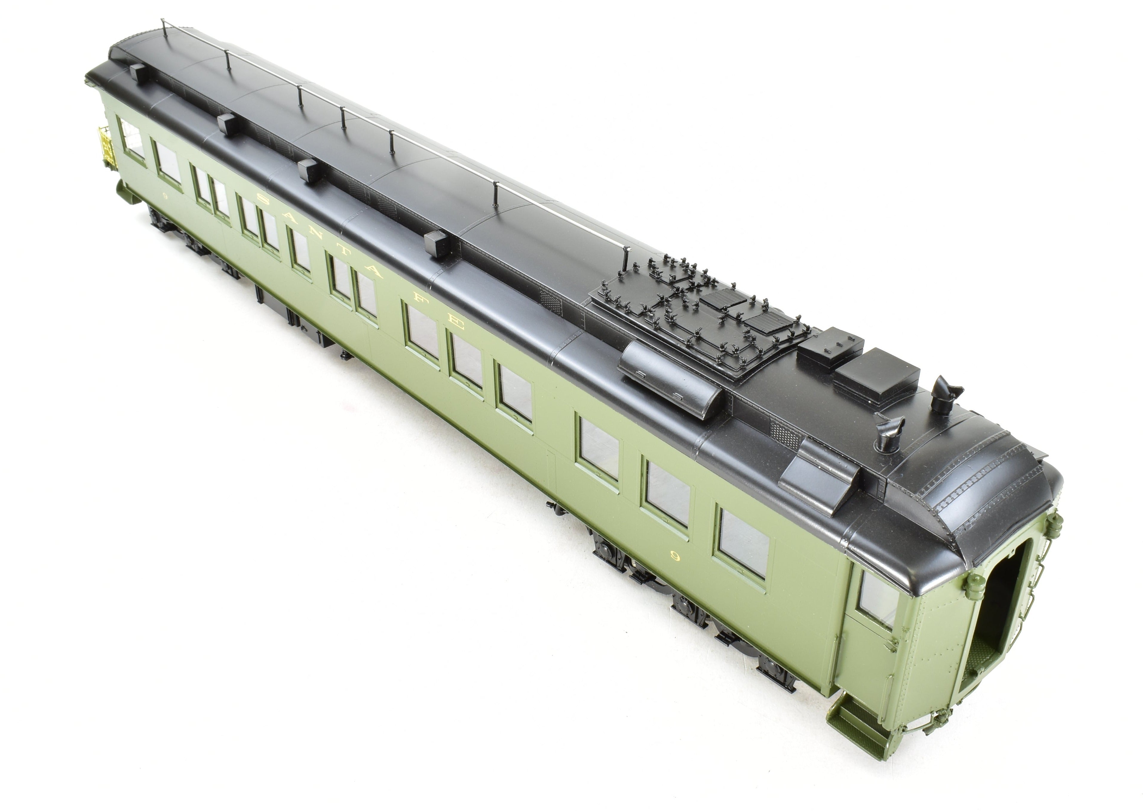O Scale 1:48 Pecos River Brass ATSF - Santa Fe Heavyweight #9 Factory-Painted Business Car