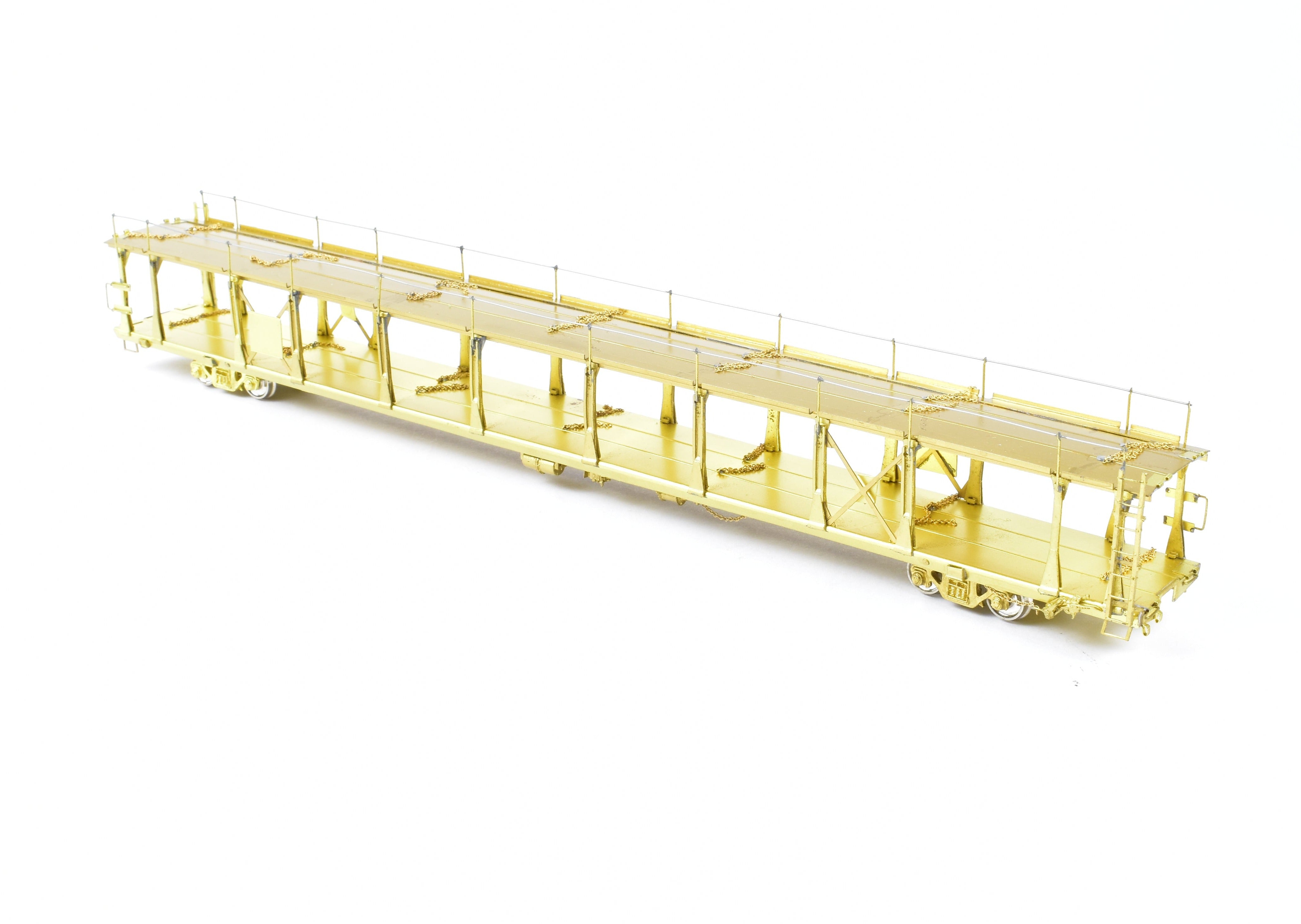 HO Brass Bi - Level Open Auto Rack by OMI Overland Models, Inc. for Various Roads