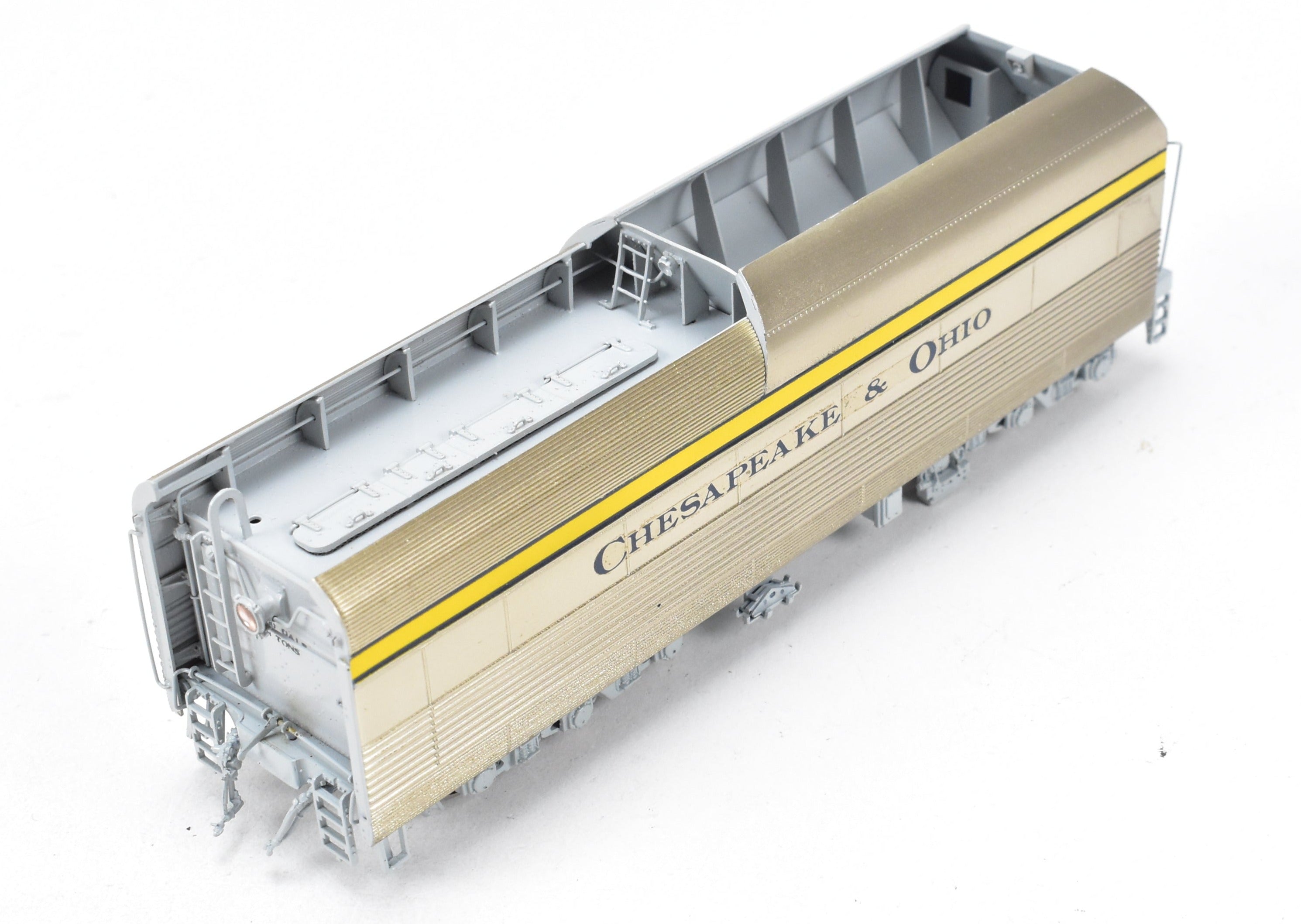 HO Scale Brass Model Train - Precision Scale Co. Chesapeake & Ohio Class L-1 Streamlined 4-6-4 Hudson FP in Stunning Yellow Color