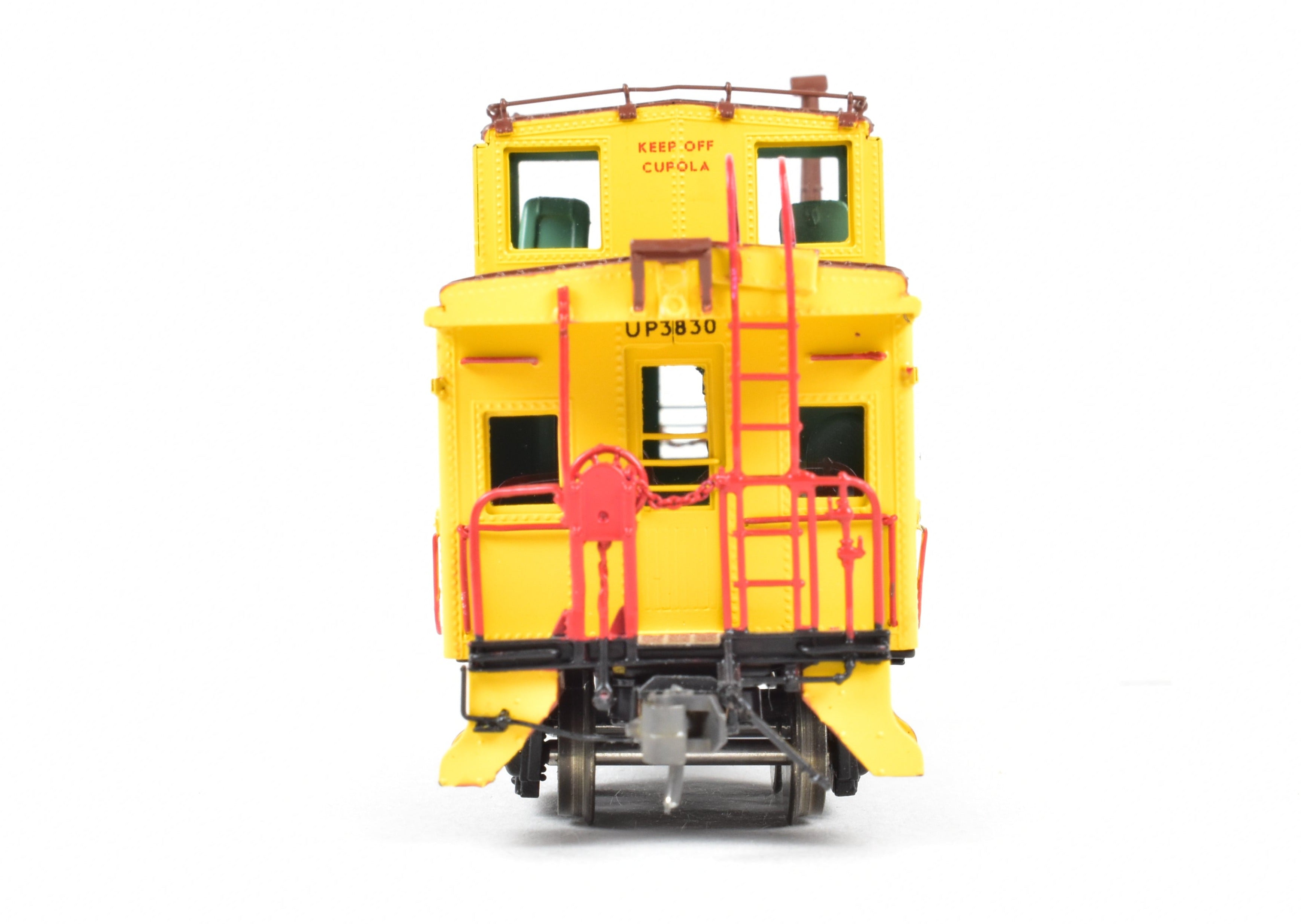 HO Brass OMI UP Union Pacific CA - 4 Steel Caboose 3830 with Safety Slogans