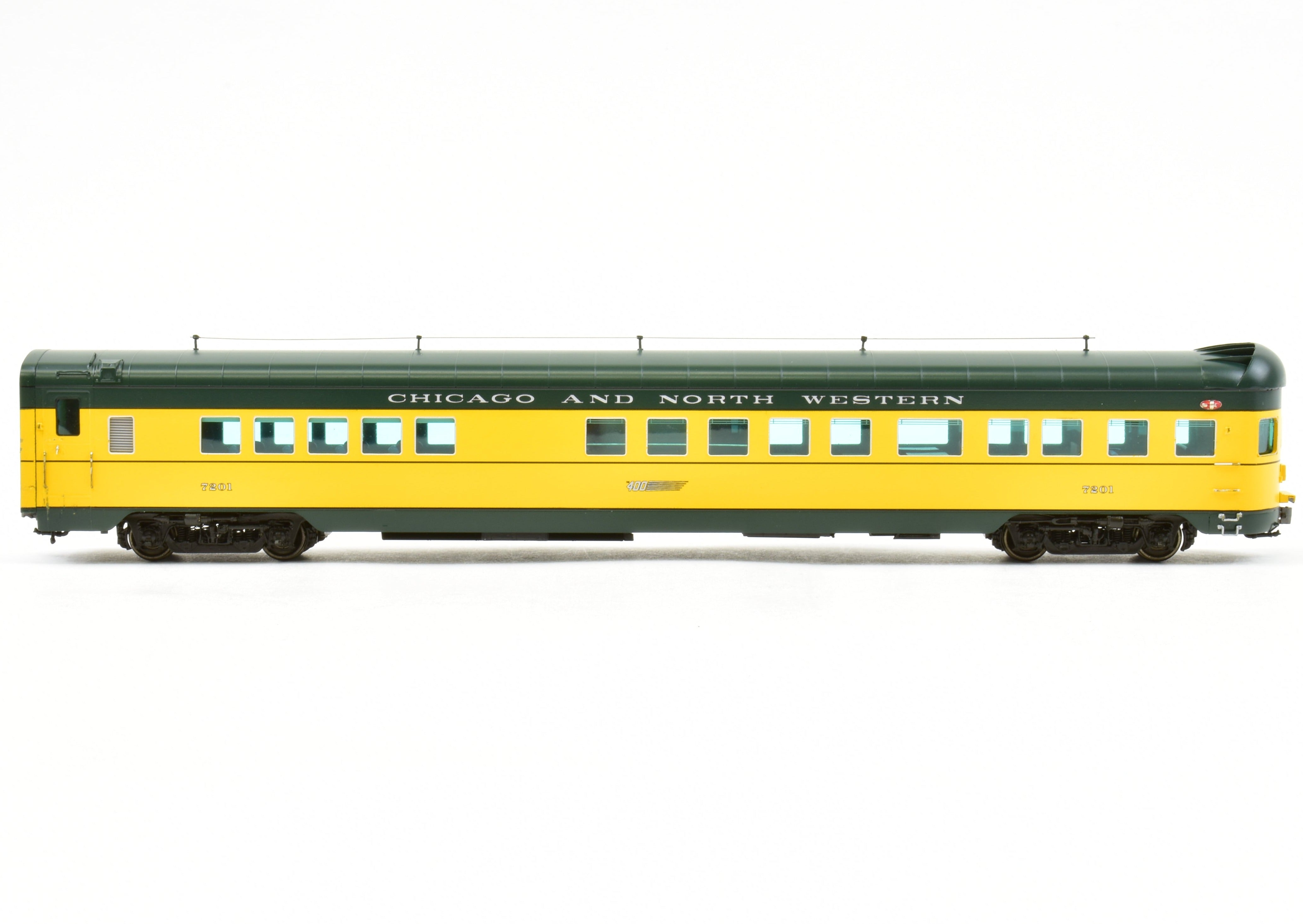 HO Scale Brass C&NW - Chicago and North Western 400 Observation FP 7201 Railway Classic Model