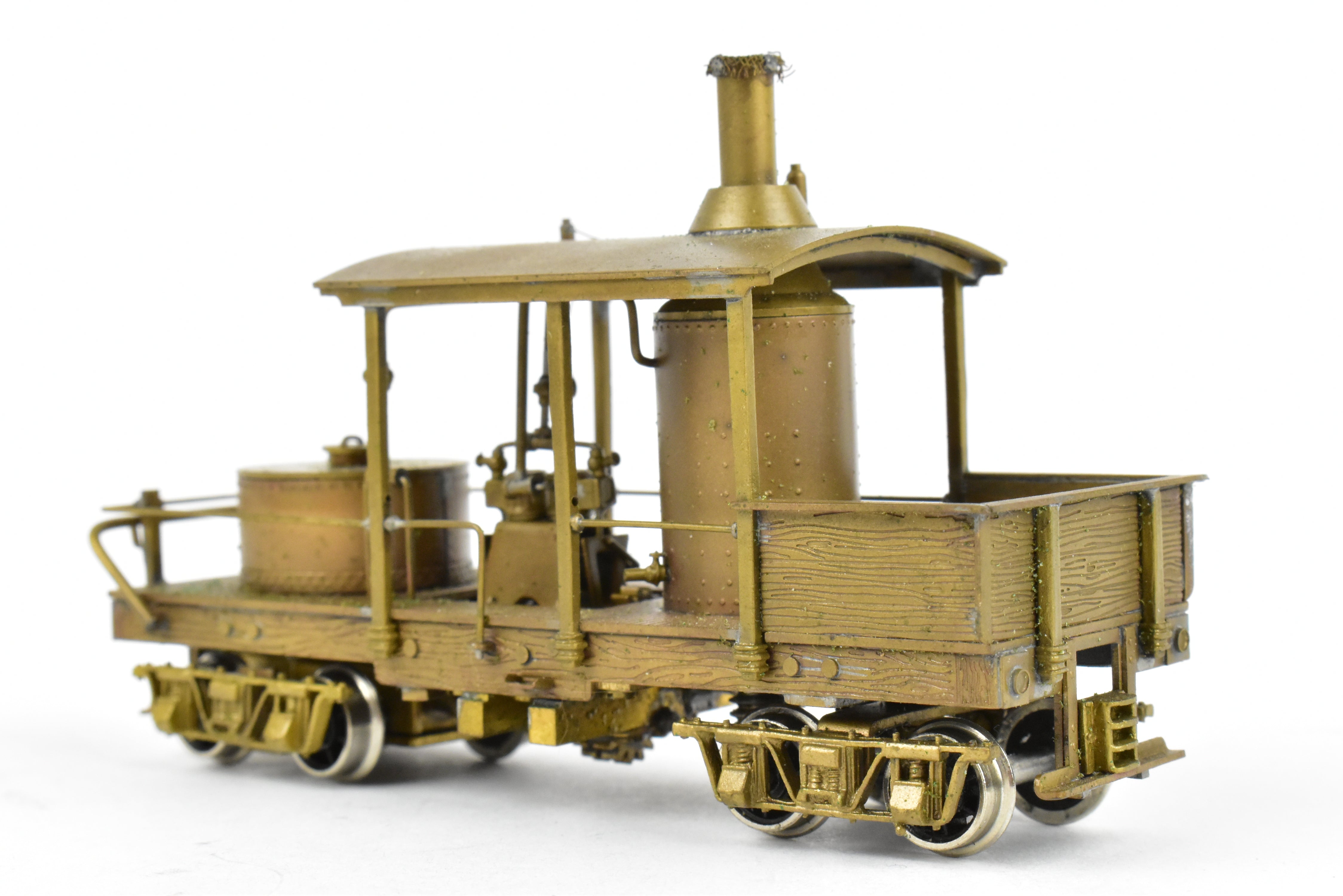 HO Scale Brass NWSL 12-Ton Climax Vertical Boiler Logging Locomotive