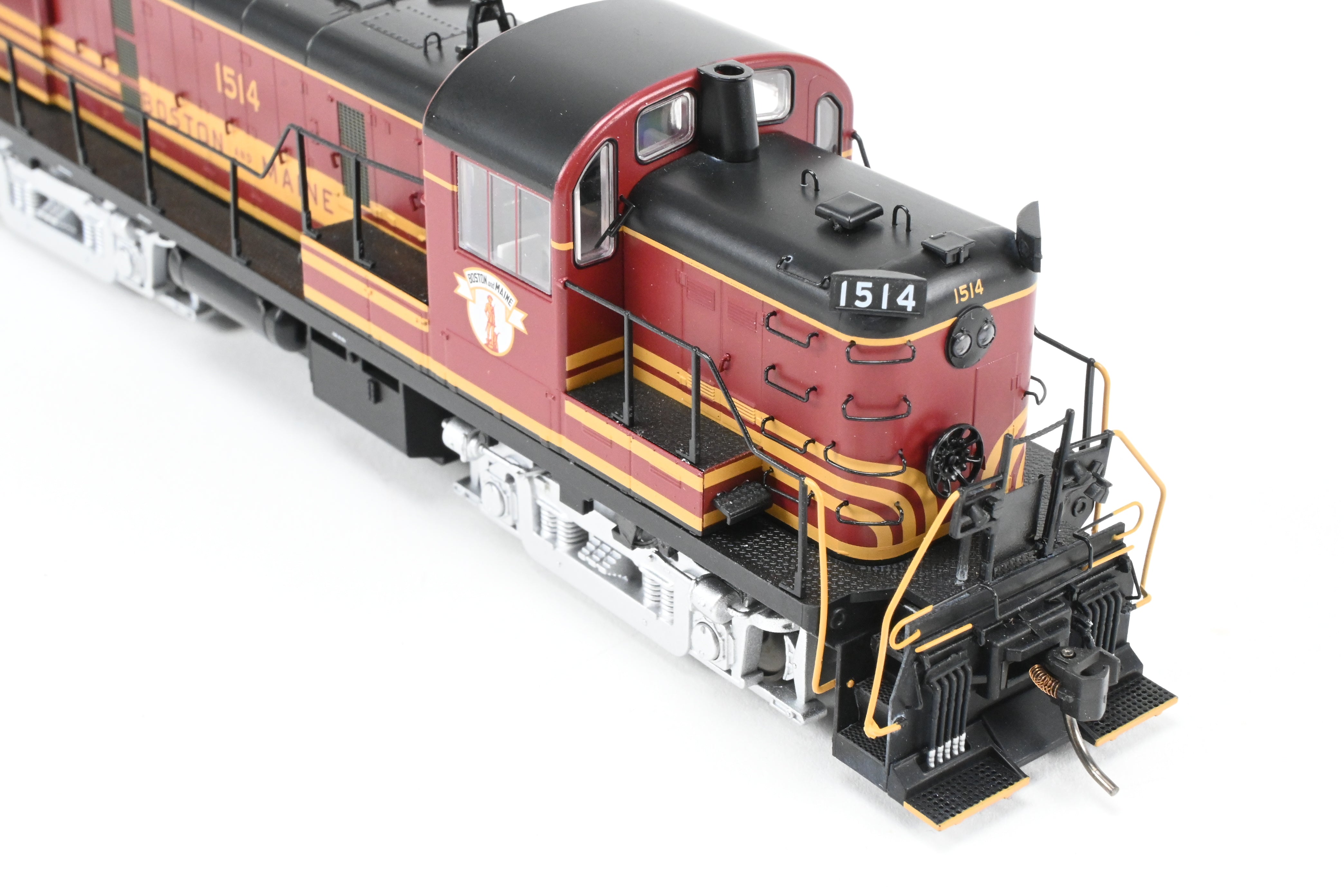 HO Scale Bowser Executive Line Boston & Maine Alco RS - 3 Phase III Model Train Engine with ESU DCC & Sound, Factory Painted as No. 1514