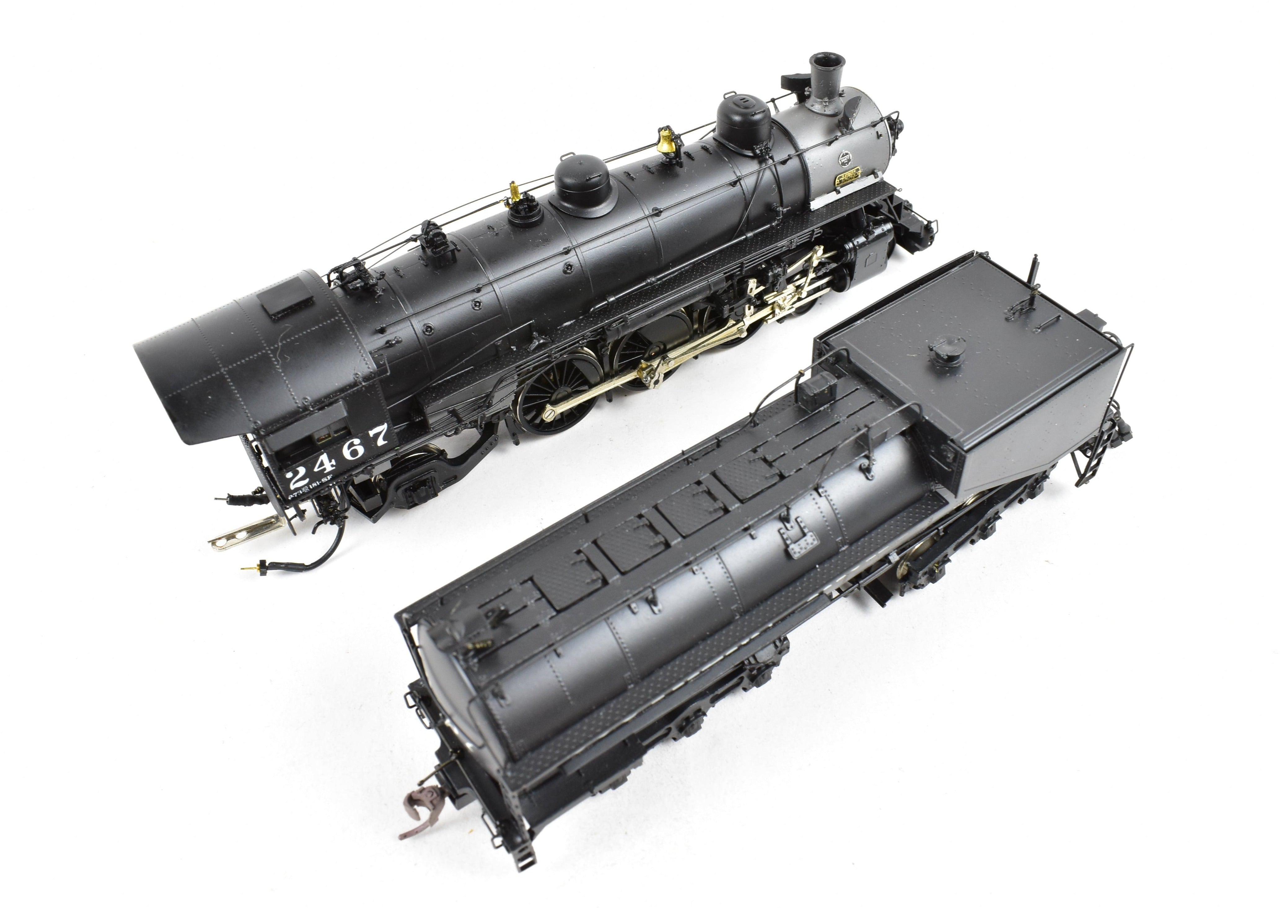 HO Scale Brass Precision Model Train by Precision Scale Co. - Southern Pacific Class P - 8 4 - 6 - 2 Steam Locomotive Custom Painted with Number 2467