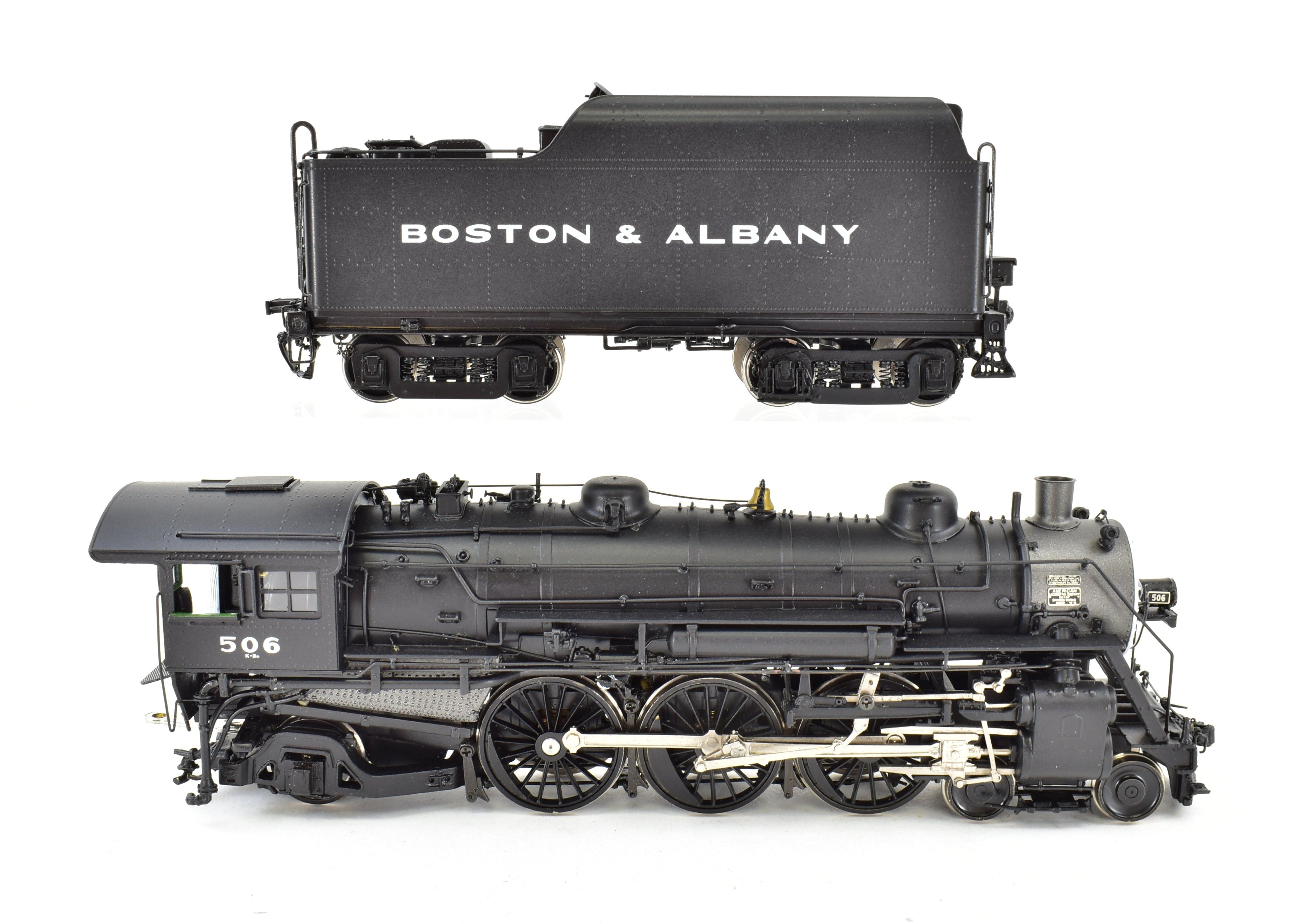 HO Scale Brass Key Imports B&A Boston & Albany K - 3n 4 - 6 - 2 Pacific #506 Factory Painted