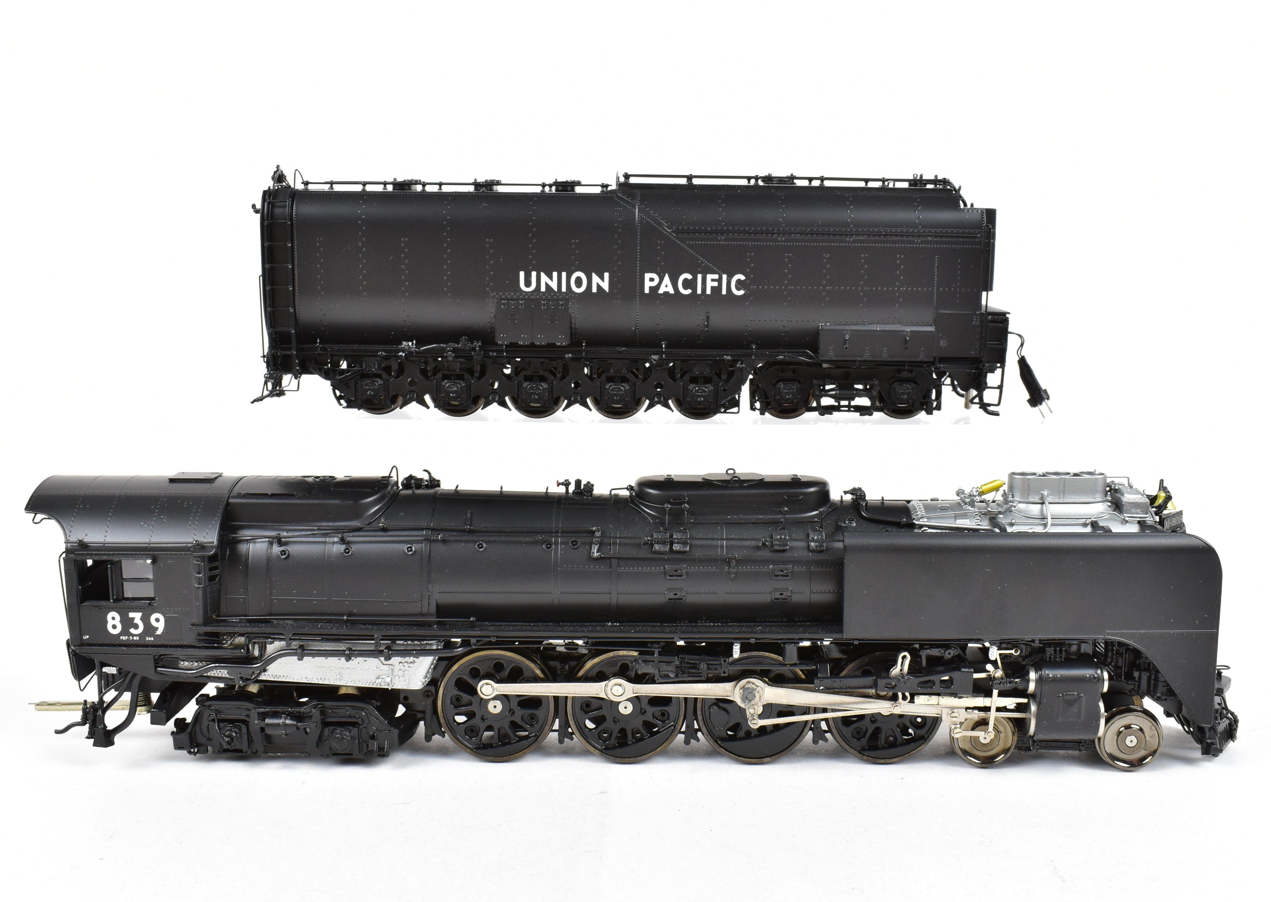 HO Scale Brass UP Union Pacific FEF - 3 4 - 8 - 4 FP No. 839 Triple Stack Model by Overland Models