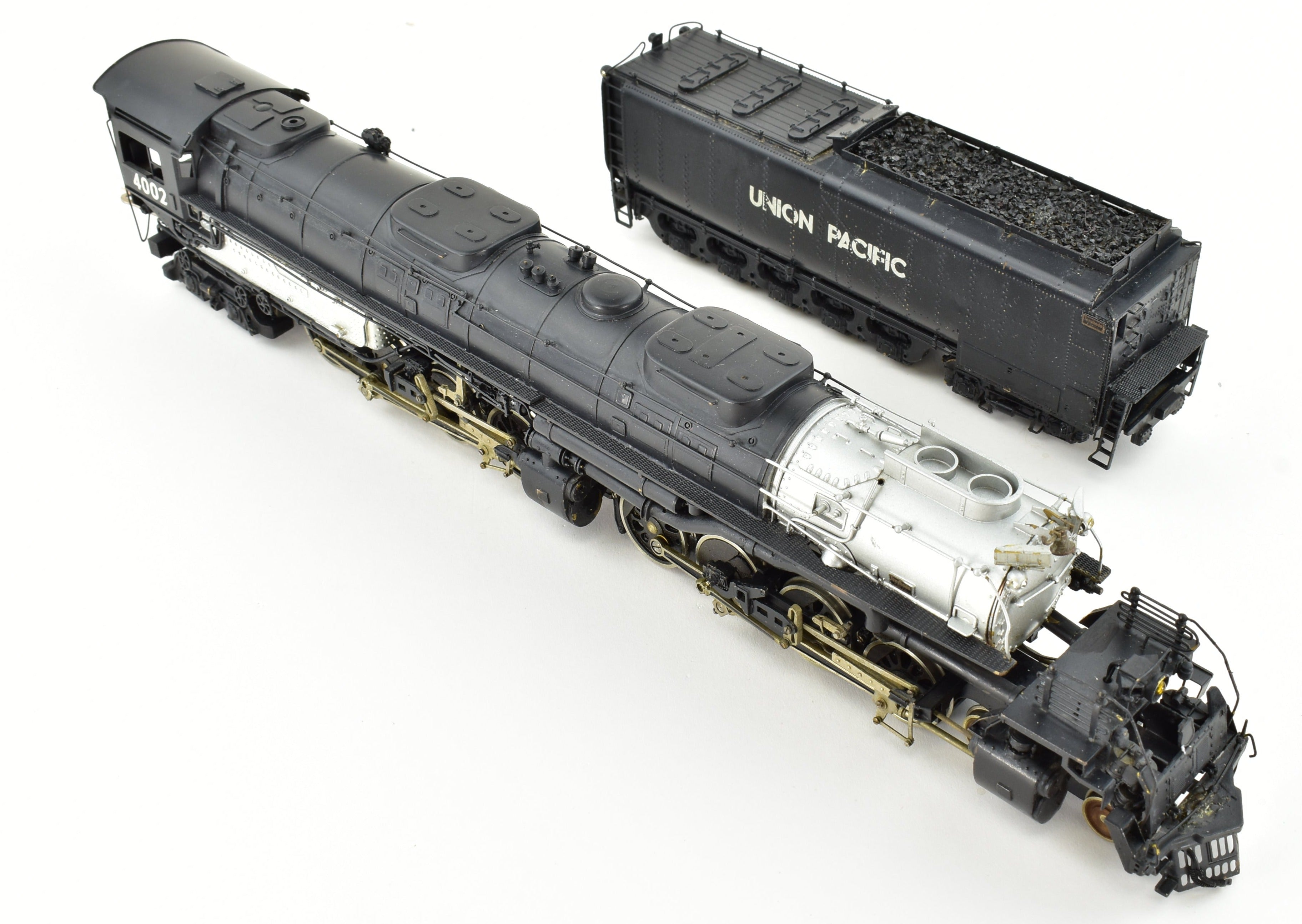 Collectible HO Scale Brass Model Train - PFM Tenshodo Union Pacific 4-8-8-4 Big Boy Crown FP Locomotive No. 4002, Rare Hand-Built Signature Series from 1961
