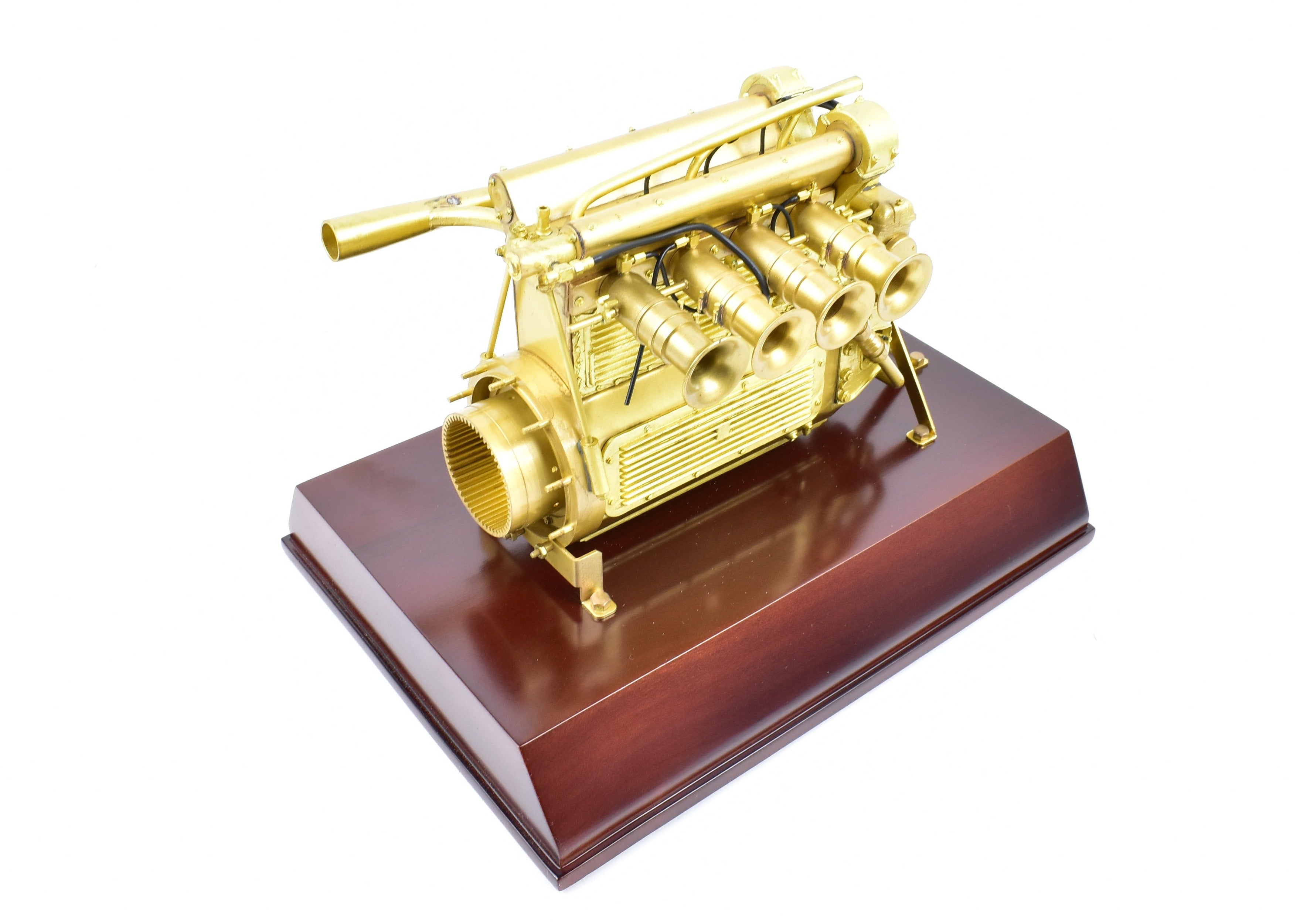 1:5 Scale Vintage Brass Offenhauser Racing Engine Static Model without Original Box