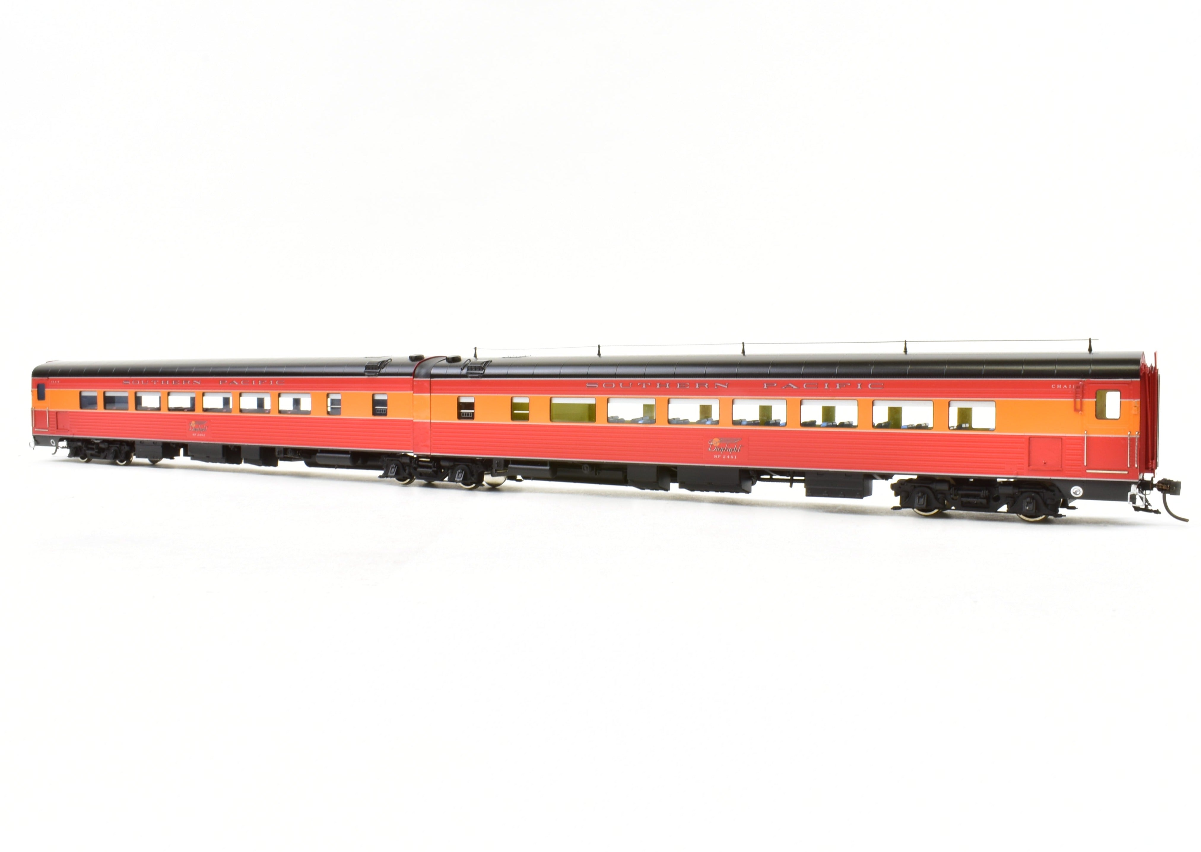 HO Scale Brass Model Train Set - Challenger Imports SP - Southern Pacific 1955 Morning Daylight 3 - Pack Add - On Set with Freight and Passenger Cars