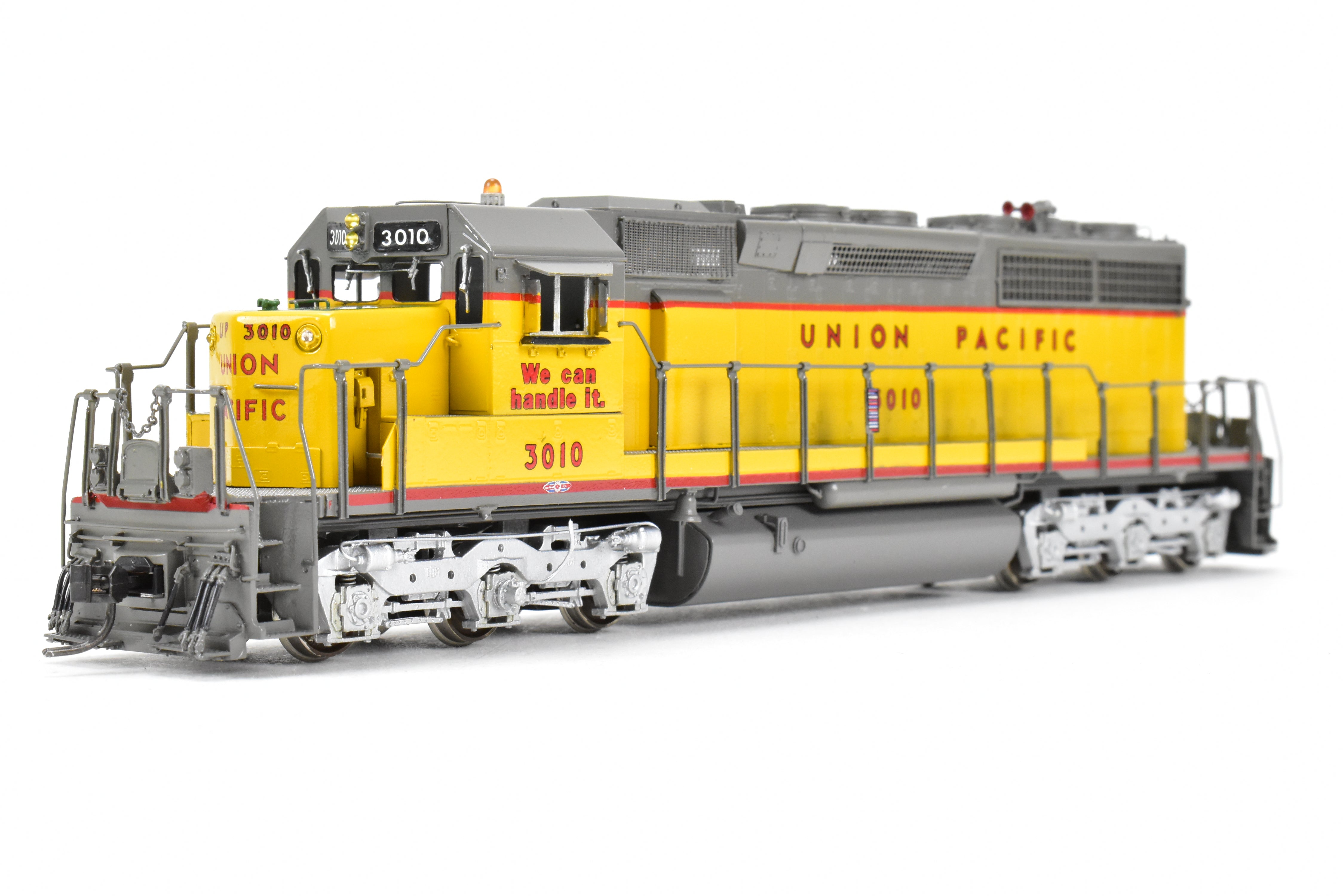 HO Scale Brass Model Train - Overland Models Inc. Union Pacific EMD SD40 Low Hood Custom Painted Locomotive No. 3010