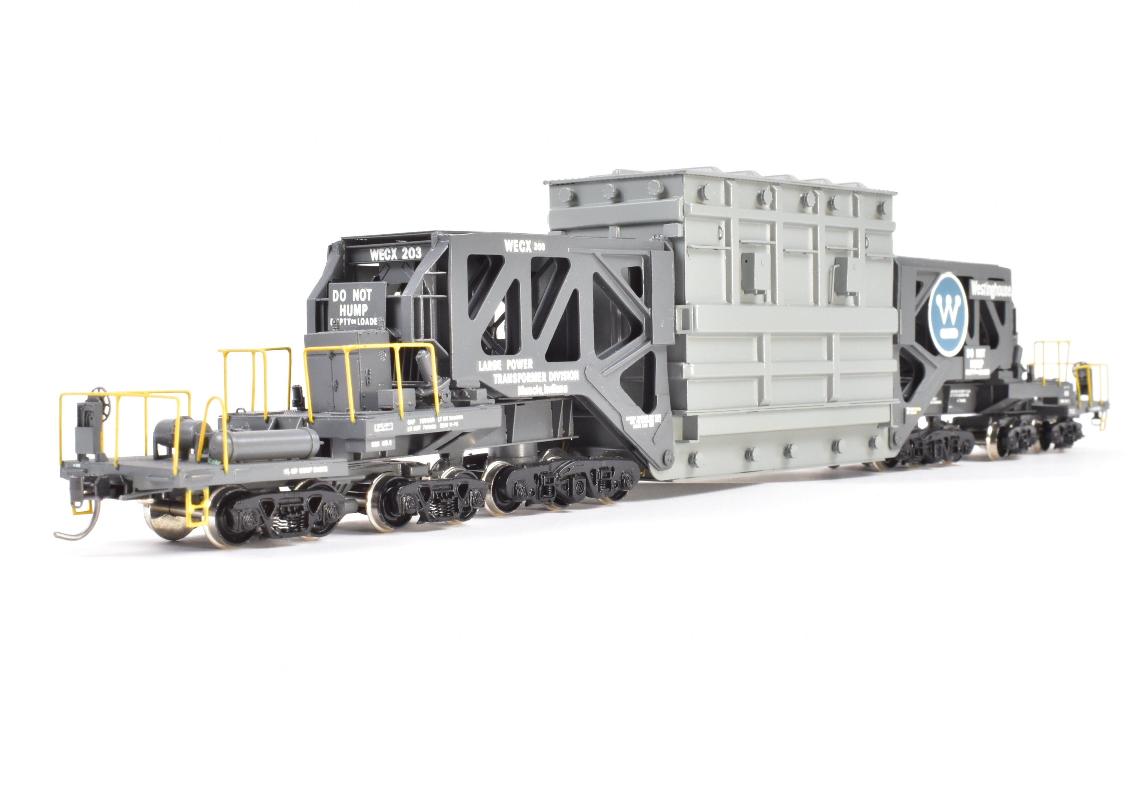 HO Scale Brass Consignment OMI - Overland Models, Inc. Schnabel Car with Removable Transformer Load in CP Westinghouse WECX 203 Livery for Model Railroading Enthusiasts