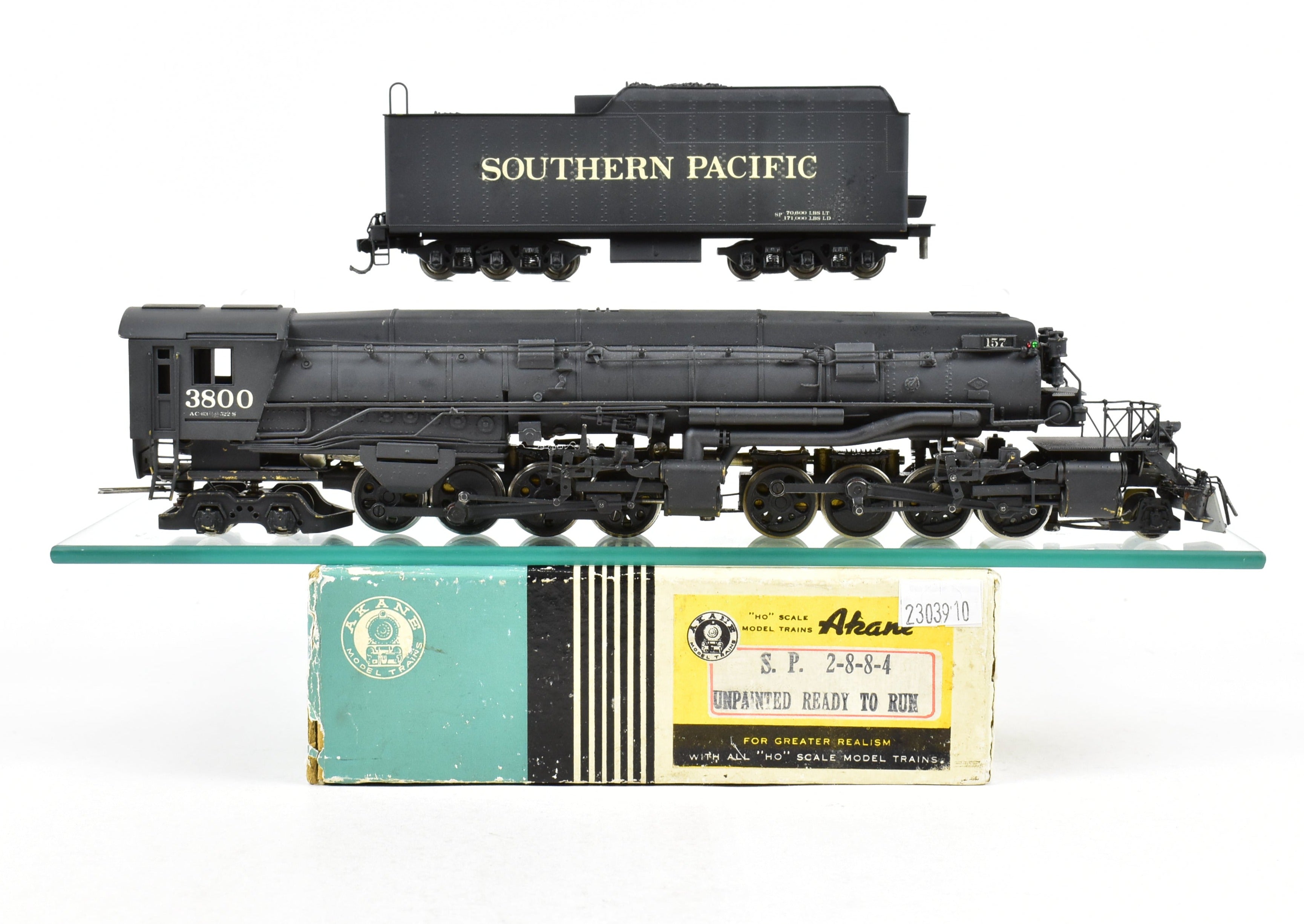 HO Scale Brass Gem Models SP Southern Pacific AC-9 2-8-8-4 Custom Painted Coal Version