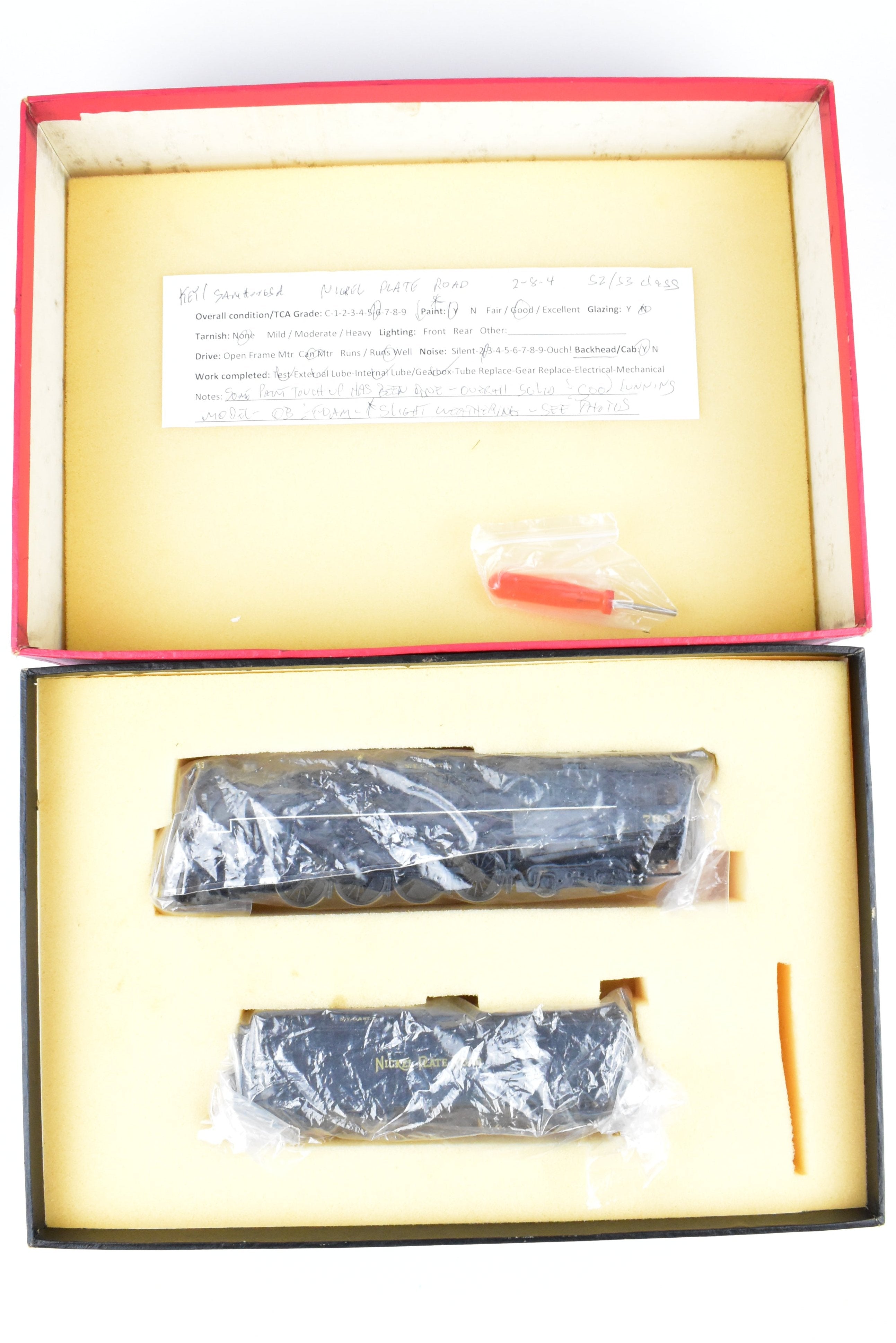 HO Brass Key Imports NKP Nickel Plate Road Weathered S-2/3 Class 2-8-4 Berkshire CP Model