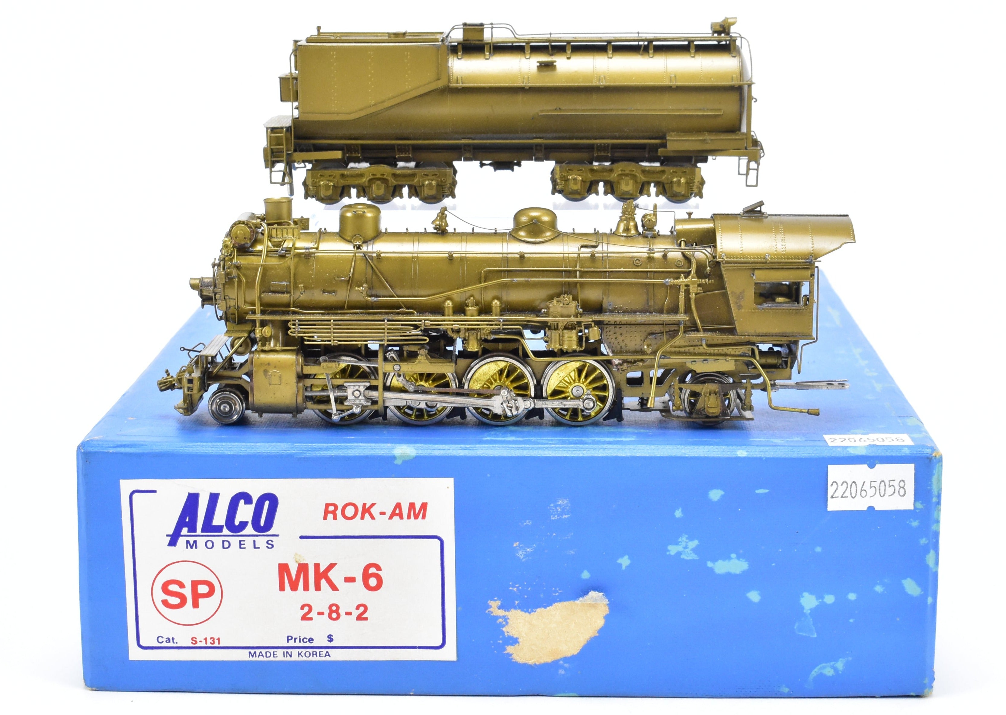 HO Scale Brass ALCO Model Train Southern Pacific MK - 6 2 - 8 - 2 Locomotive Upgraded with NWSL Gearbox