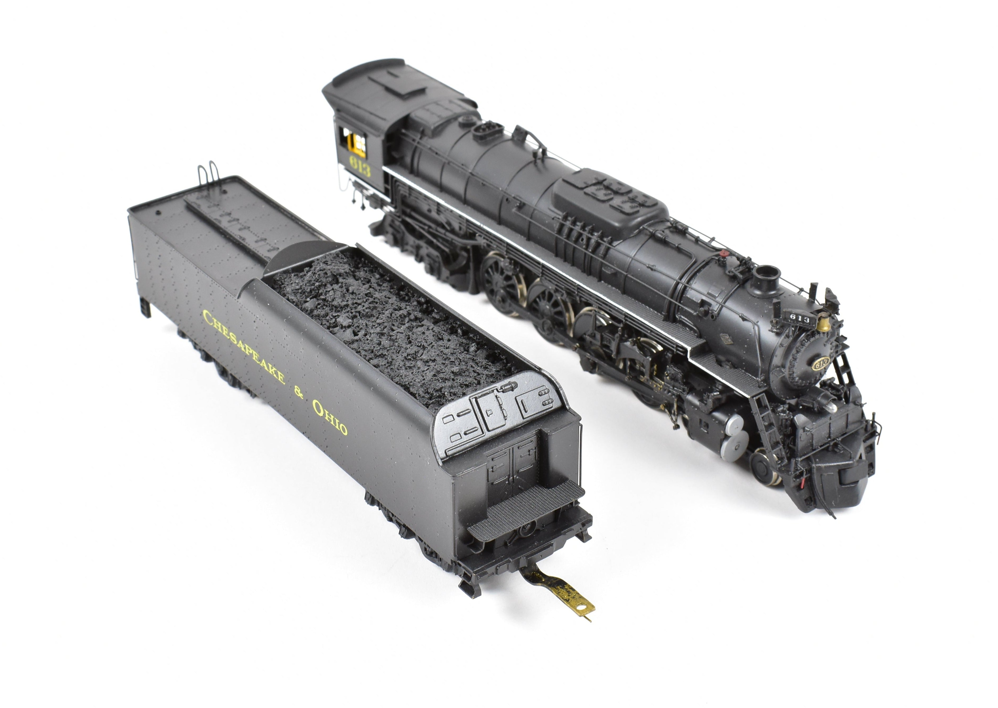 HO Scale Brass Gem C&O Chesapeake & Ohio 4-8-4 J-3a No. 613 Custom Painted