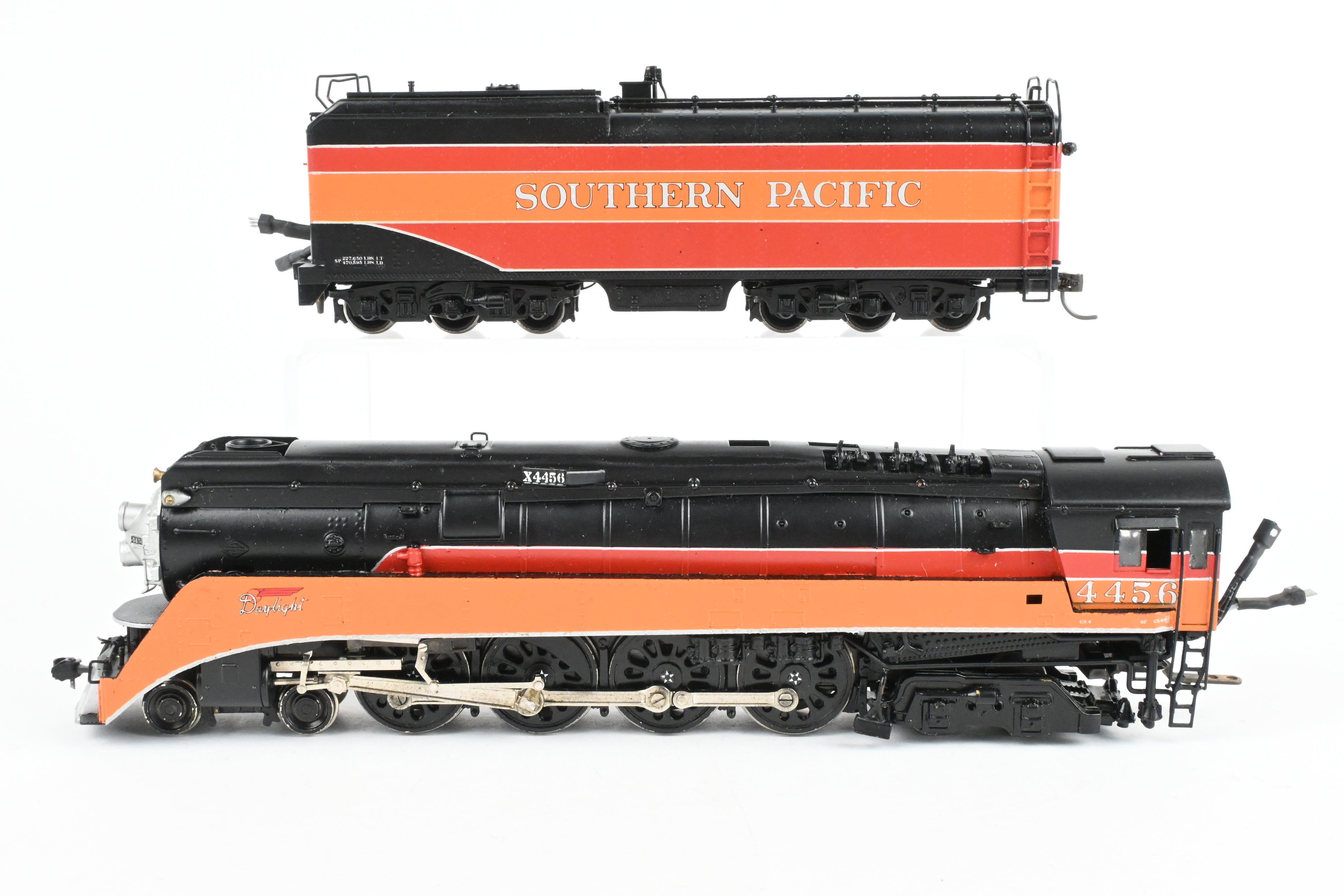 HO Scale Brass Model Train by Westside Model Co., Representing Southern Pacific Class GS - 4 4 - 8 - 4 Locomotive, Factory Painted in Daylight Scheme with #4456, Equipped with Tsunami2 DCC and Sound System