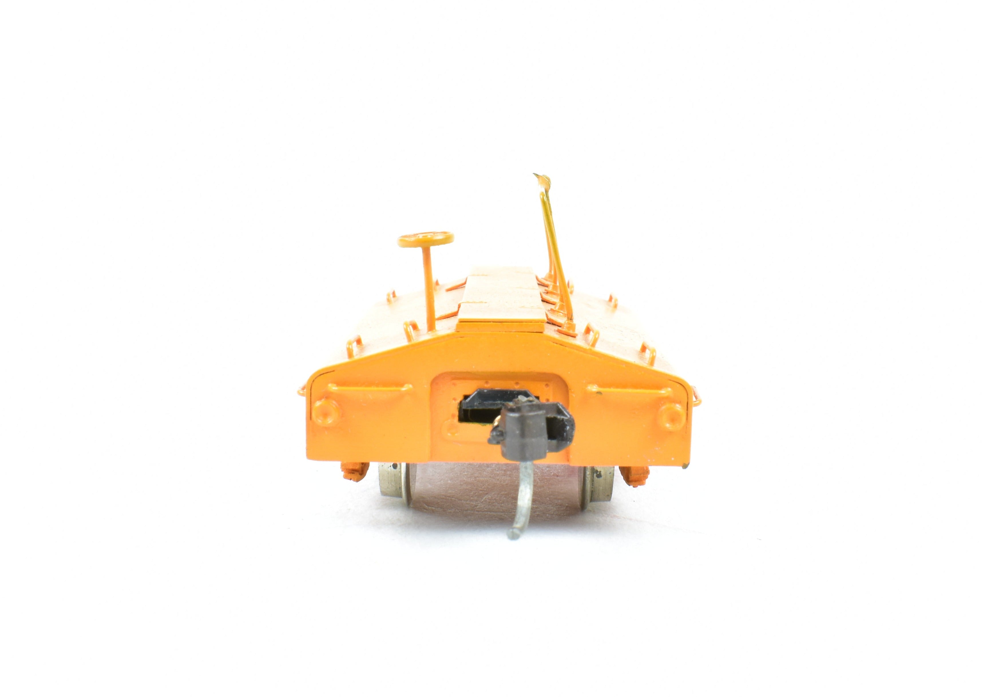HO Scale Brass Hallmark Models Various Roads 80,000-Pound Capacity Scale Test Car with Partial Orange Paint