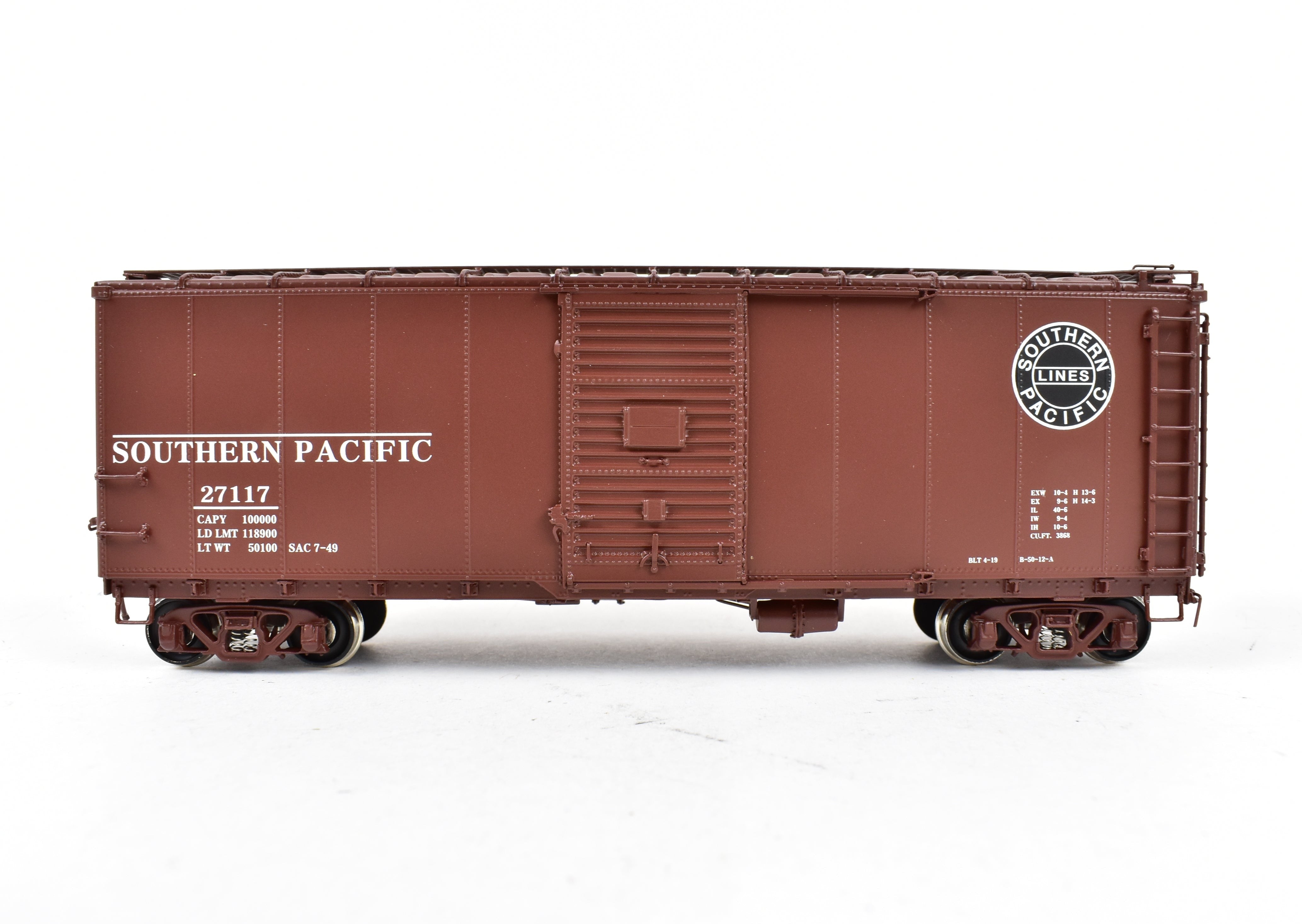 HO Brass CIL Challenger Imports SP Rebuilt Steel Side Box Car #27117