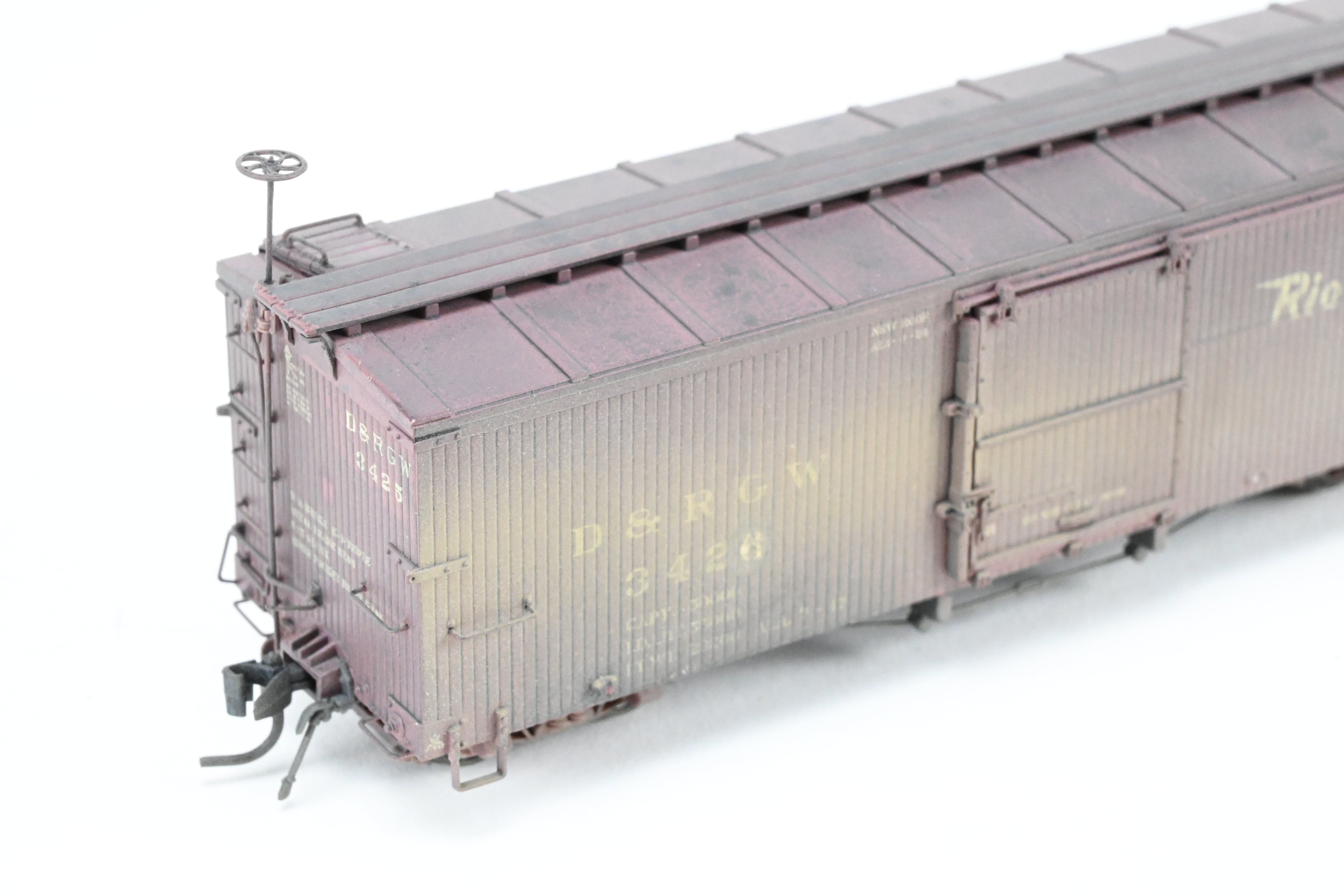 HOn3 Blackstone D&RGW 30' Renumbered & Weathered Box Car No. 3426