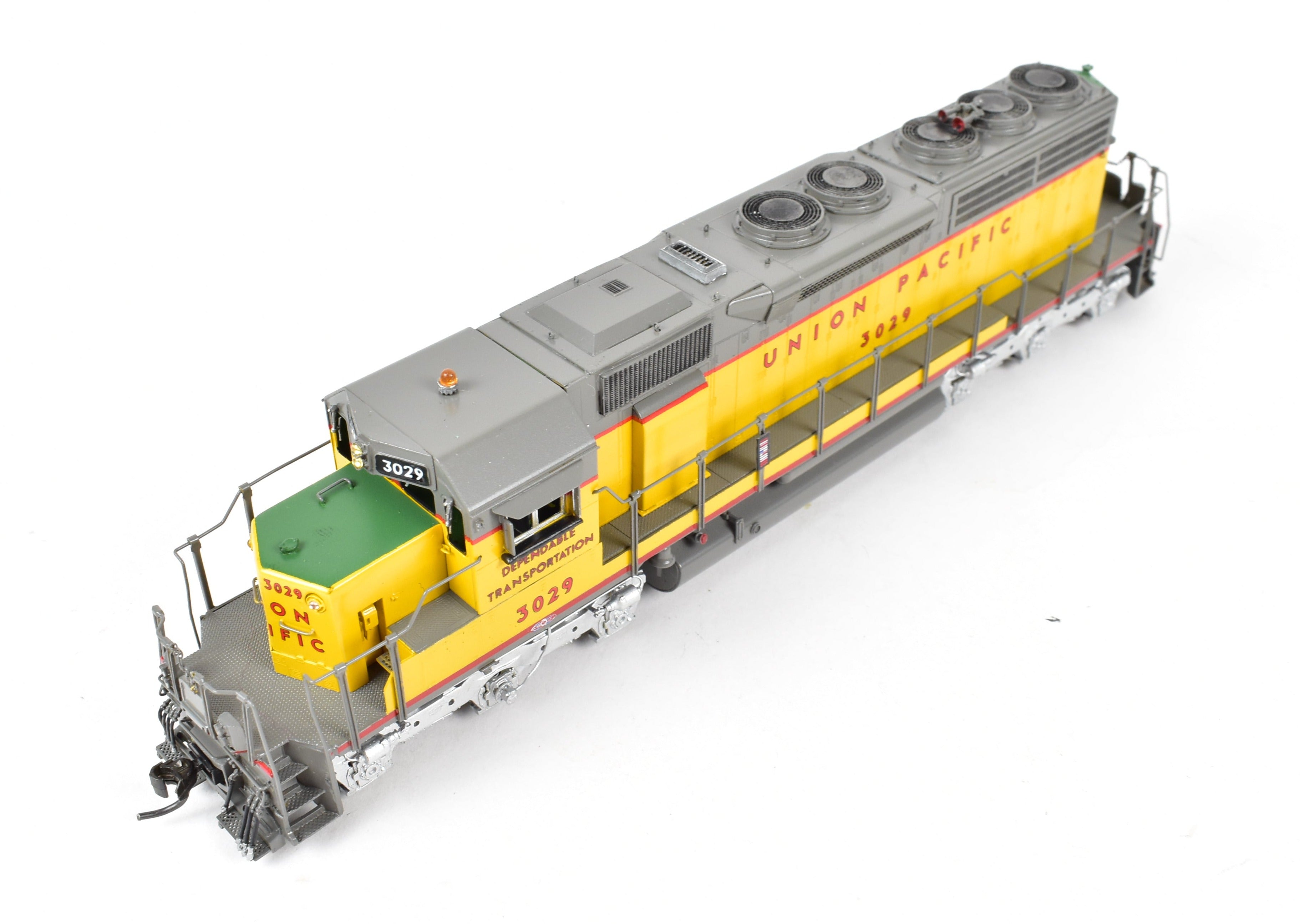 HO Scale Brass Model Train - Overland Models Inc. Union Pacific EMD SD40 Low Nose Locomotive, Custom Painted as UP No. 3029