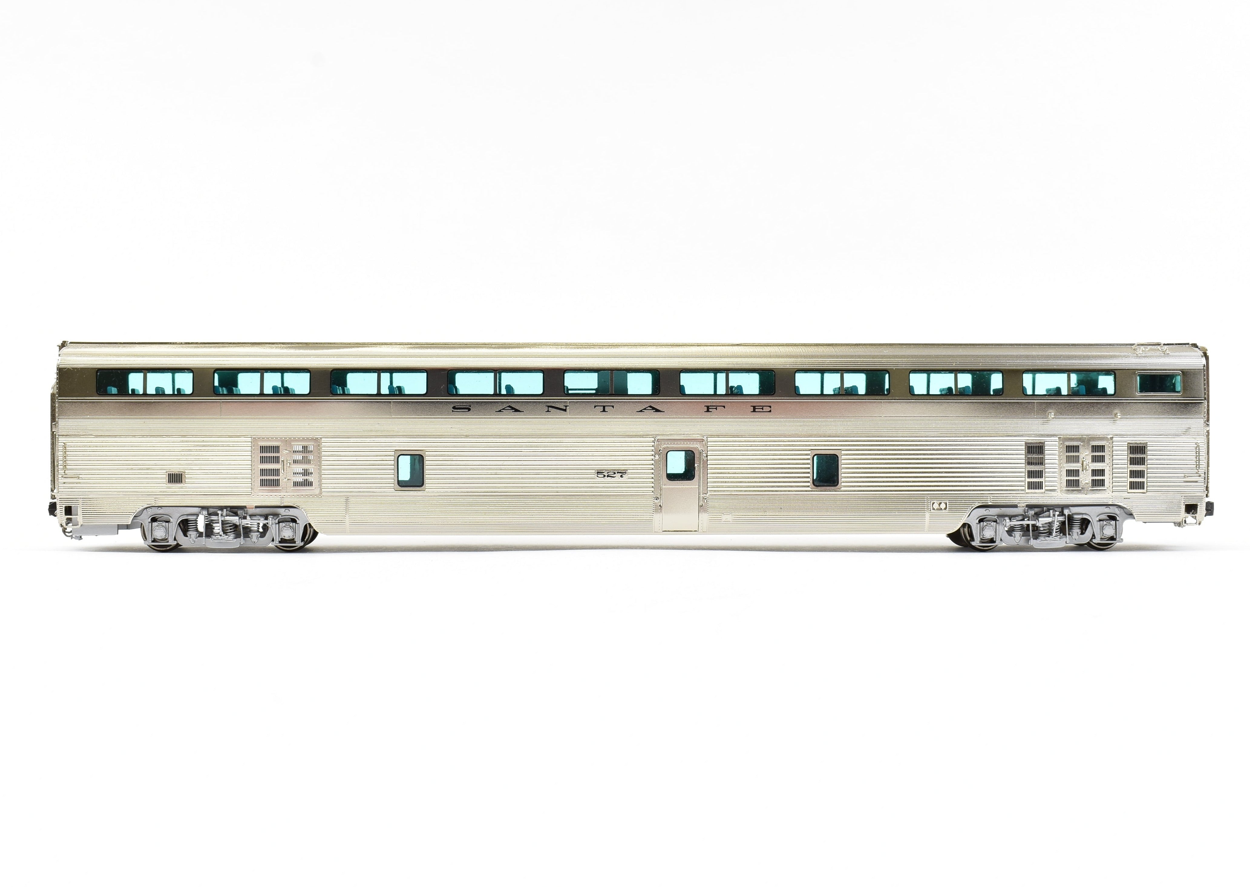 HO Scale Brass ATSF Santa Fe Hi-Level Chair Car #527 by Overland Models