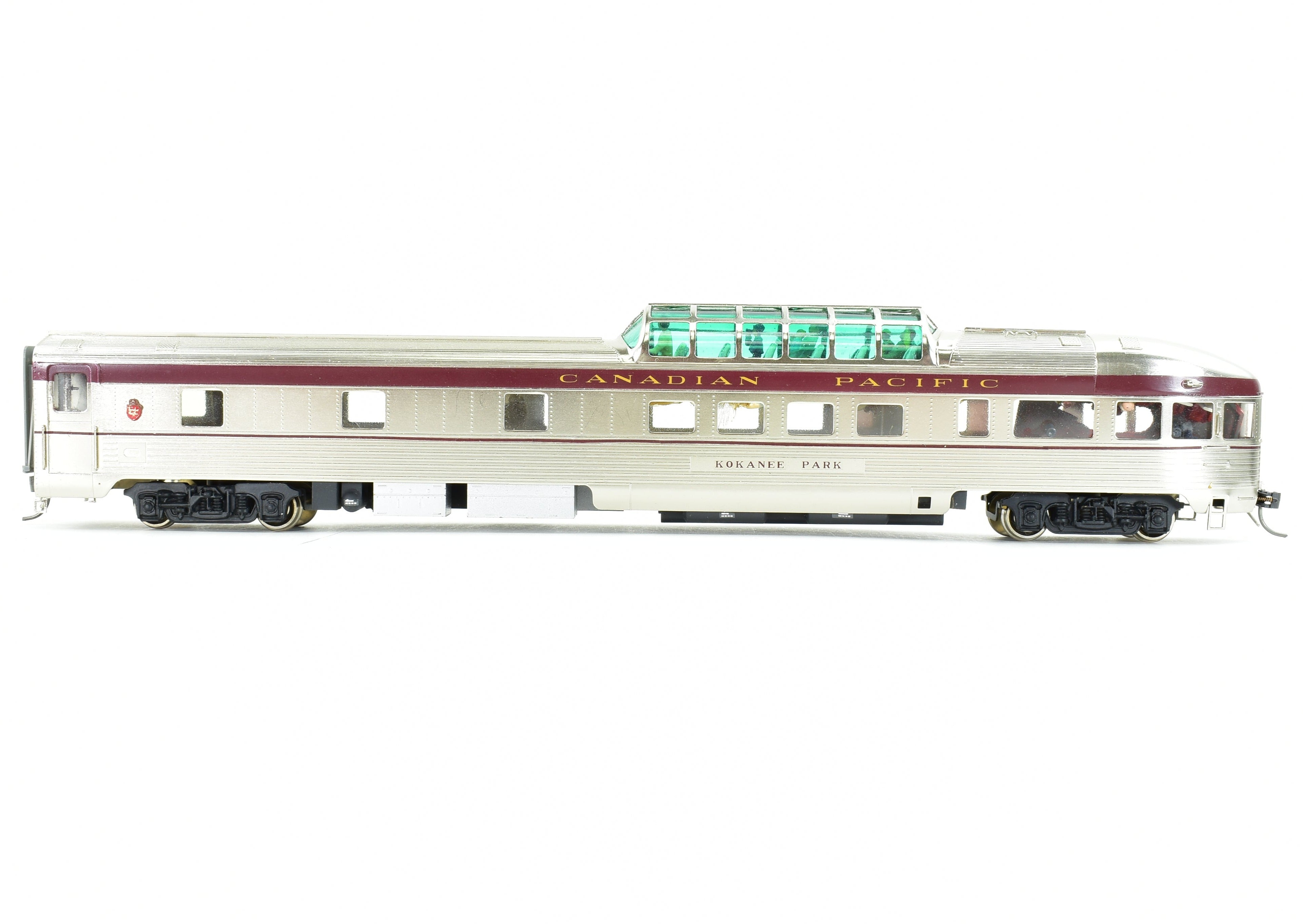 HO Scale Brass Model - S. Soho & Co. Canadian Pacific Railroad Kokanee Park Lightweight Observation Car with Custom Finishing