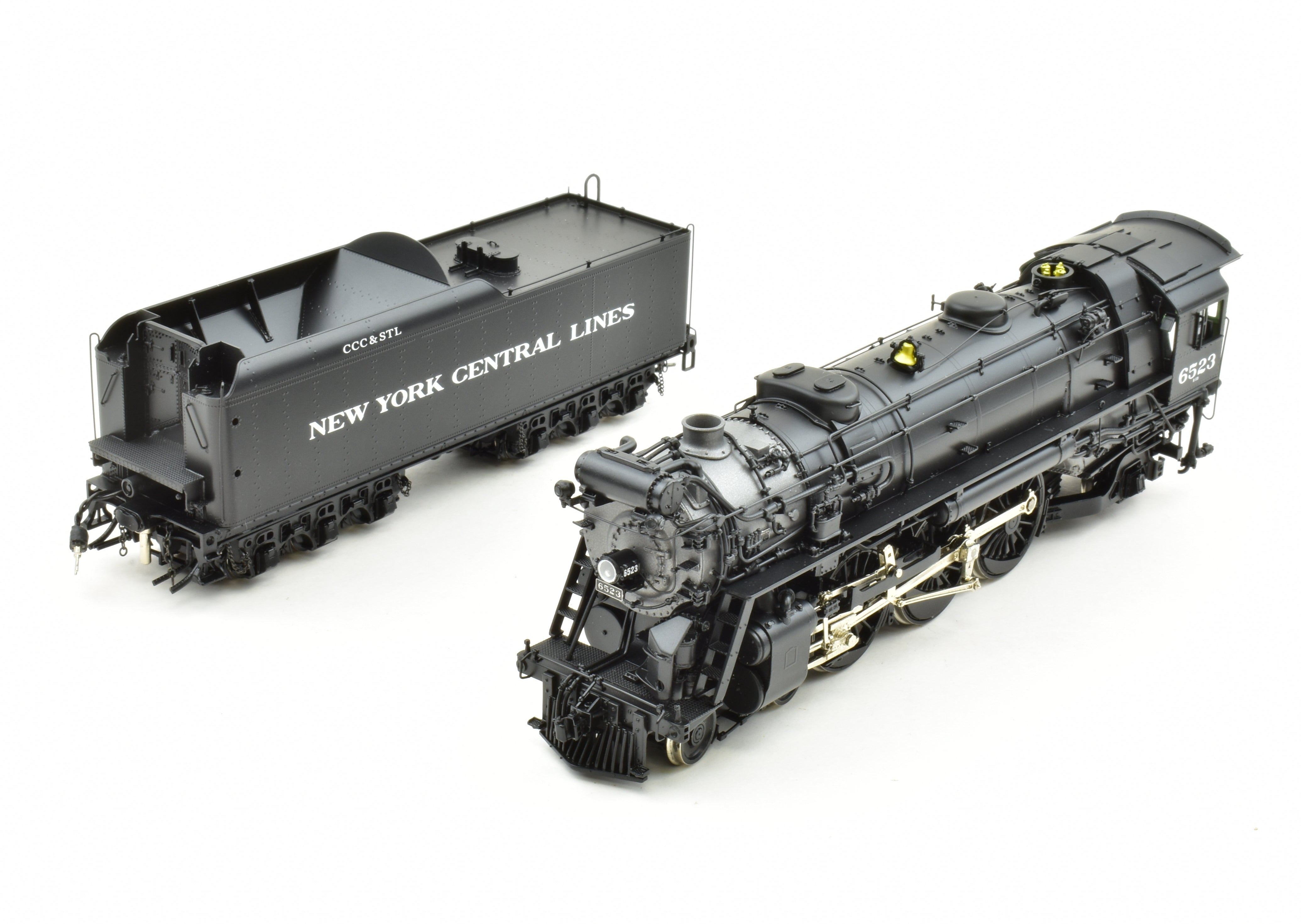 HO Brass Key Imports NYC Big 4 K - 5b 4 - 6 - 2 Pacific Factory - Painted Locomotive #6523