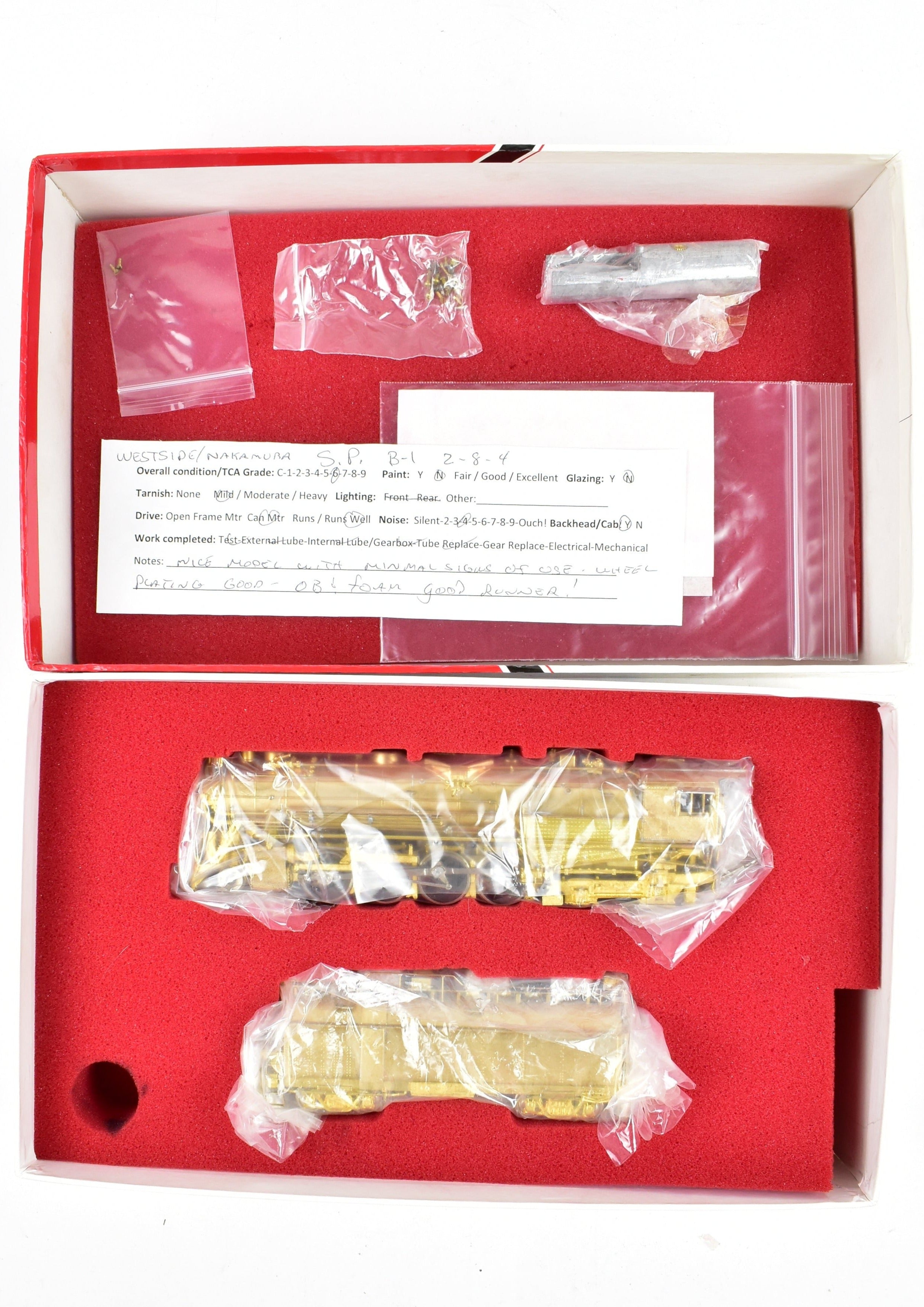 HO Scale Brass Model Train by Westside Model Co. - Southern Pacific Class B - 1 2 - 8 - 4 Locomotive Replica