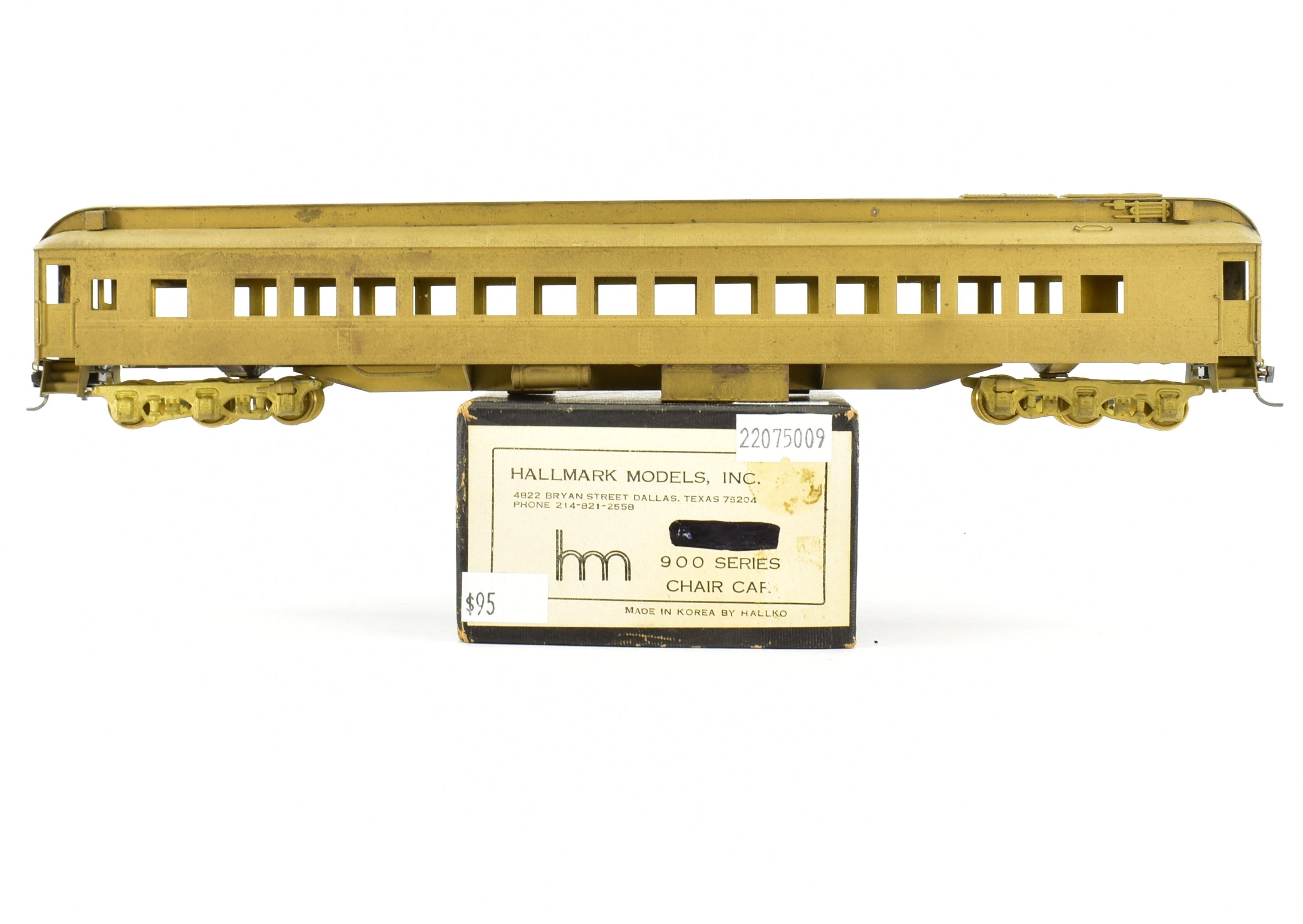 HO Brass Hallmark 900 Series Missouri Kansas Texas Katy Chair Car Model