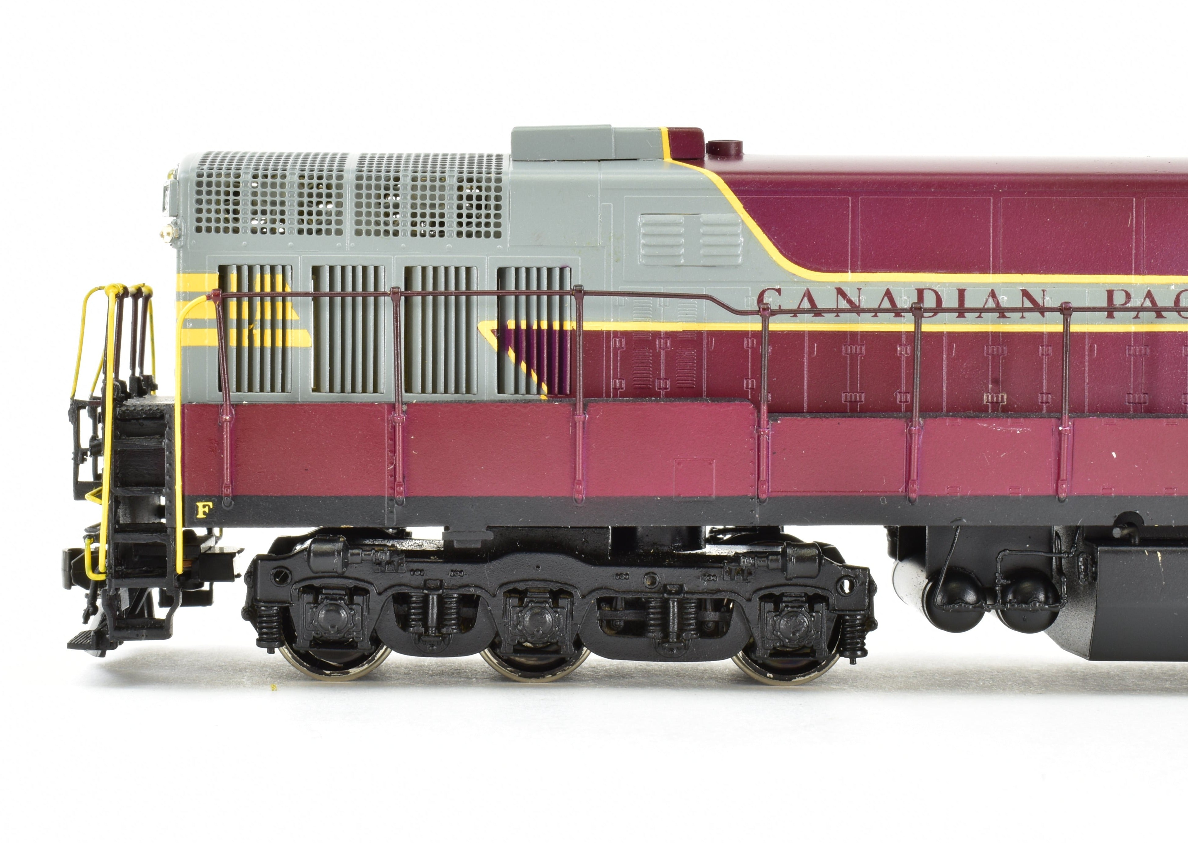 High - Quality HO Scale Brass Alco Model Train of Canadian Pacific Fairbanks Morse FM H - 24 - 66 Professionally Painted No. 8902 with New Northwest Short Line Gears