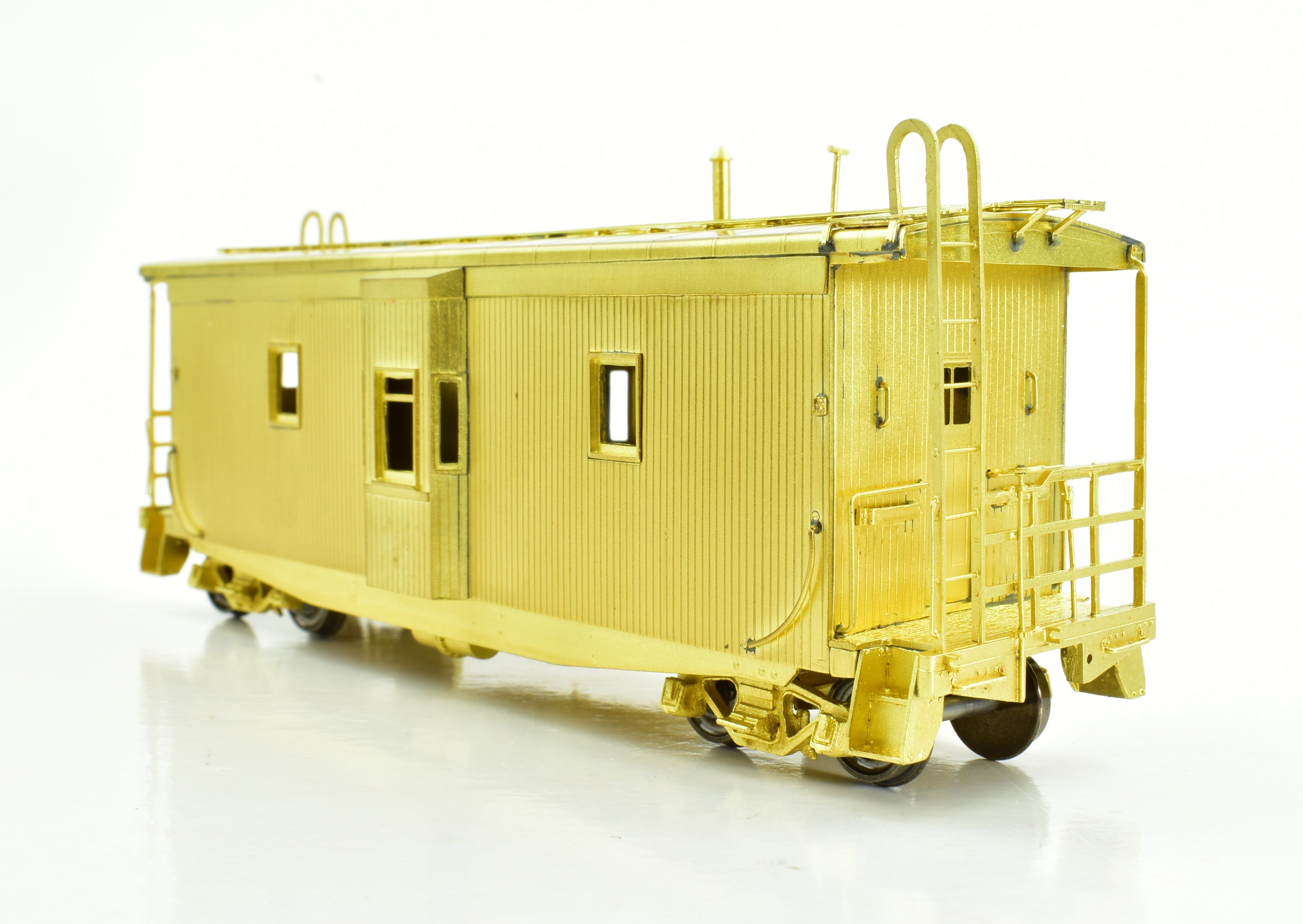 HO Scale Brass Northern Pacific Wood Bay Window Caboose by OMI Overland Models