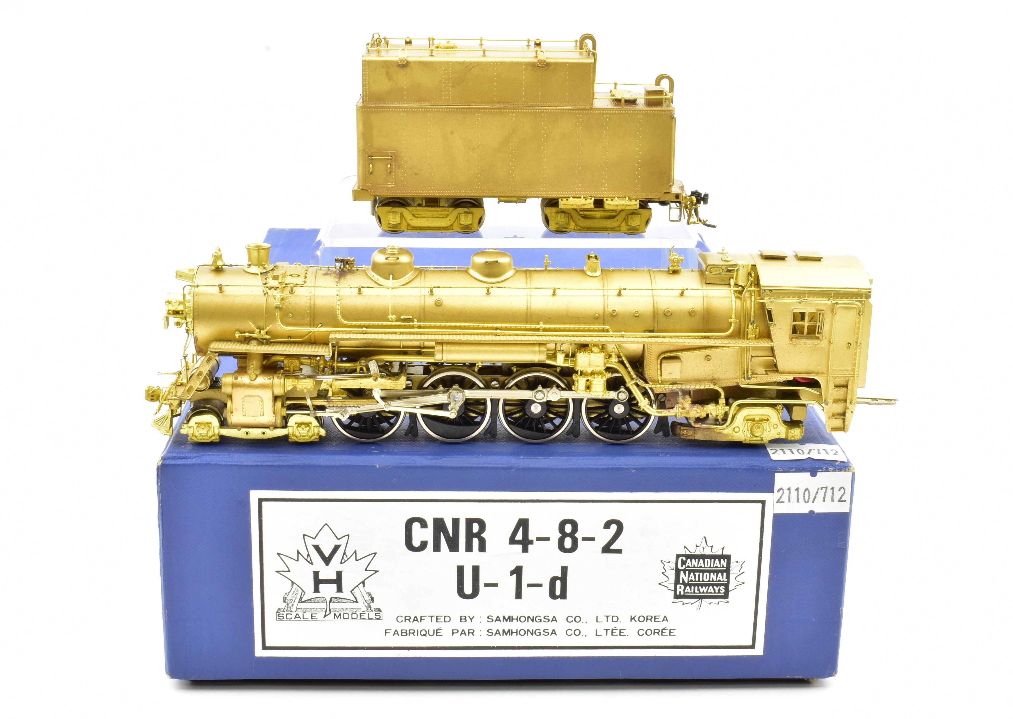 HO Scale Brass Van Hobbies Canadian National Railway 4-8-2 U-1-d Mountain Model