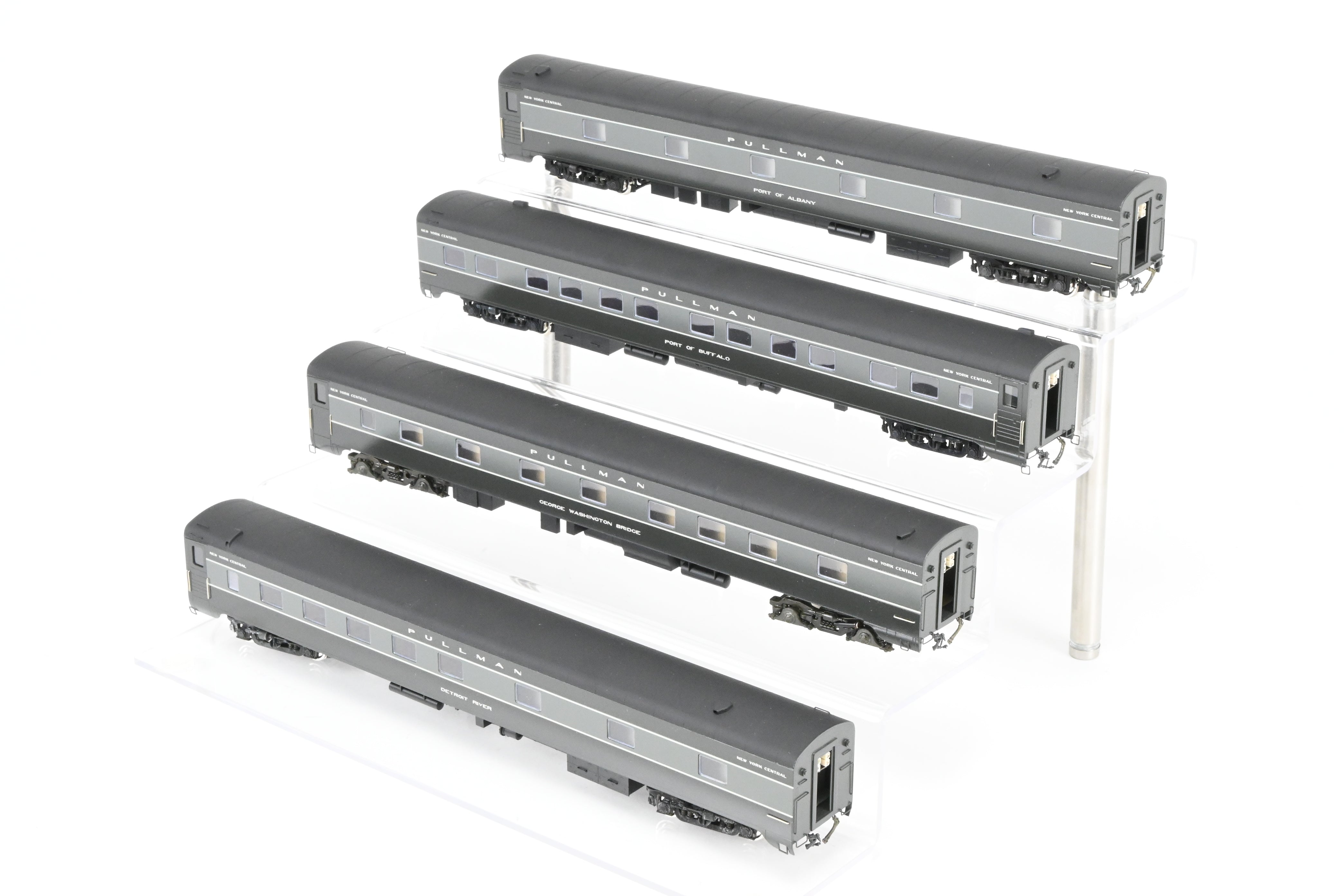 High - Quality HO Scale Brass Erie Limited 8 - Car Set Representing New York Central's 20th Century Limited in 1948, Factory - Painted, Set #2