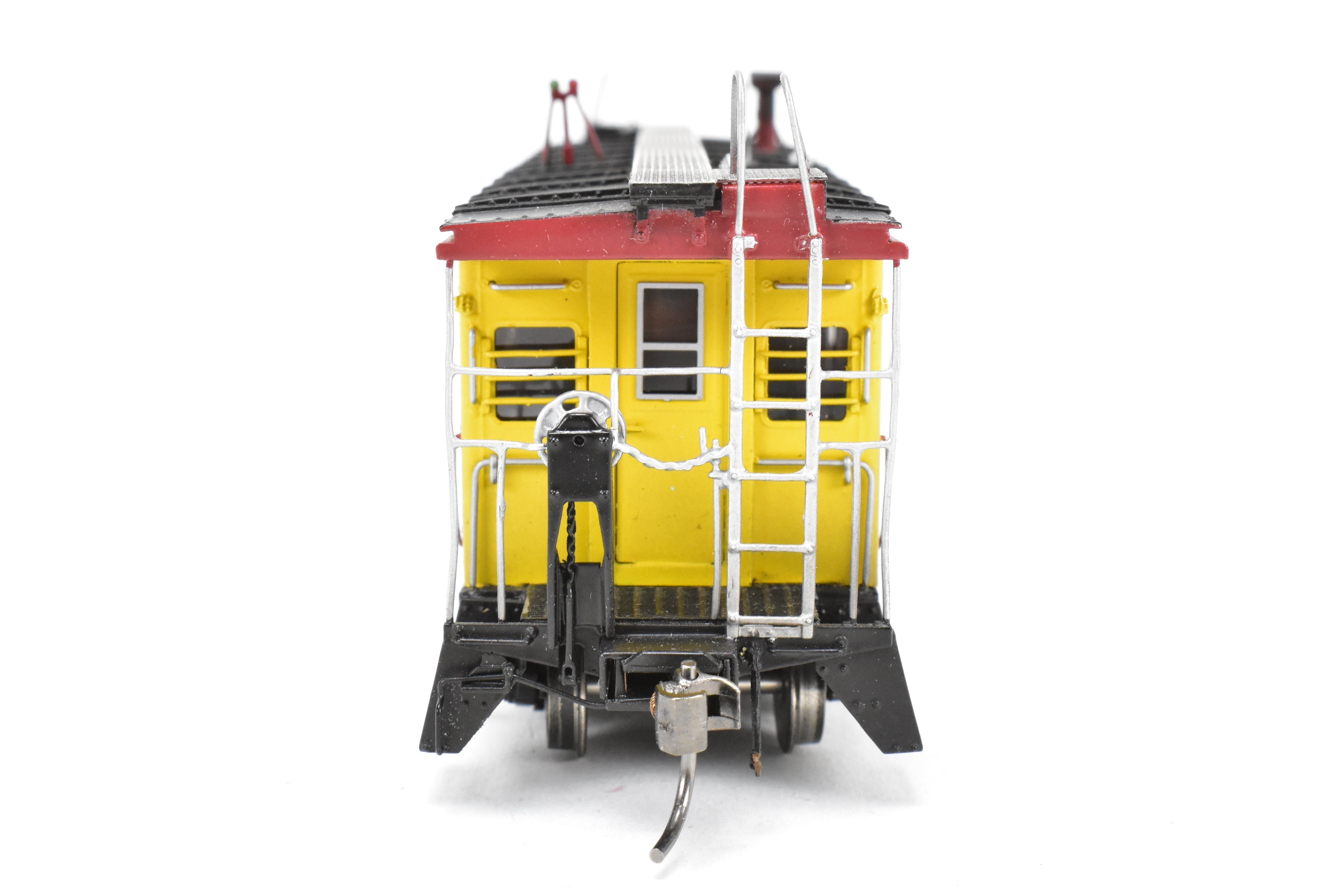 HO Scale Brass Model - Overland Models, Inc. (OMI) Custom Weathered Rock Island Bay - Window Caboose for Pool Service