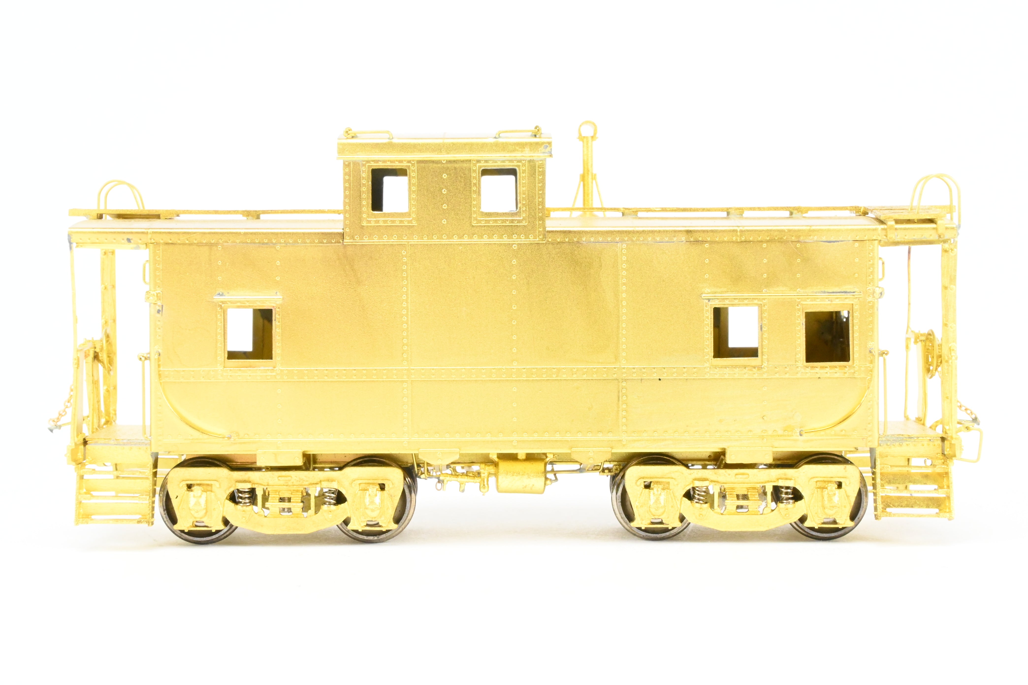 HO Scale Brass OMI - Overland Models, Inc. Erie Railroad Offset Cupola Caboose Models of Nos. C - 110 - 169 Riveted Design with Belt Rail from the 1951 Era