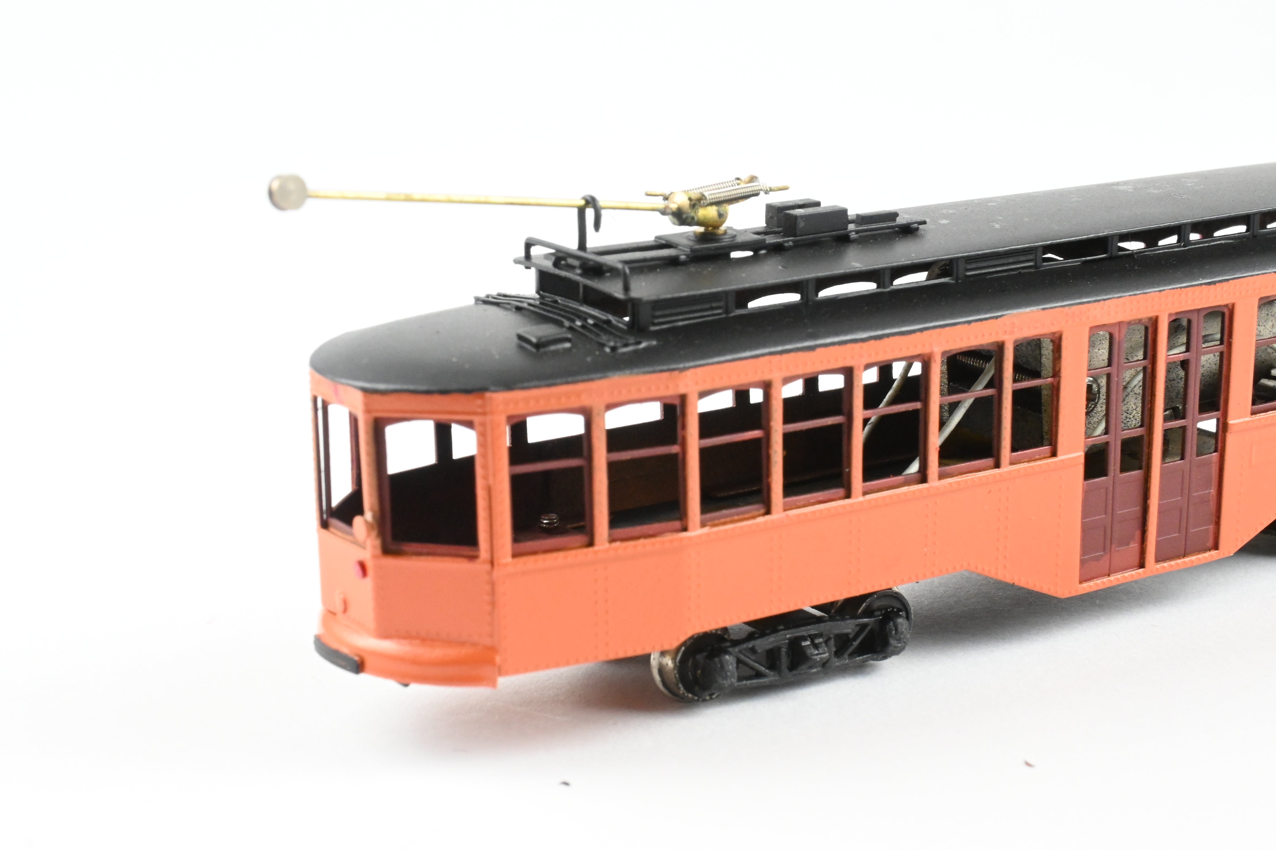HO Scale Brass Fairfield Models Pittsburgh Railway Co. Single Ended Jones Trolley Car CP Unlettered, Collectible Model Train