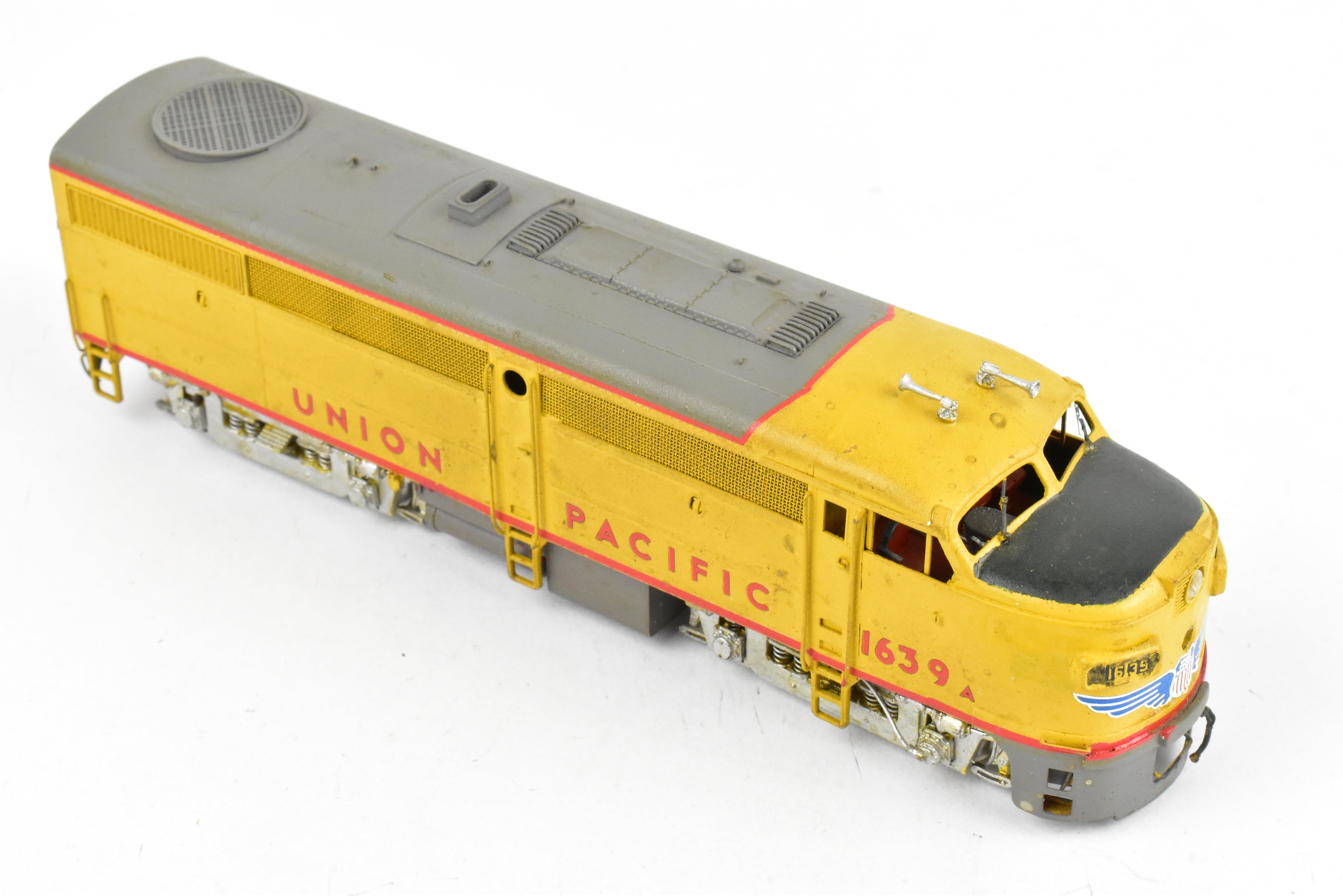 HO Brass OMI UP Union Pacific Alco FA-1 with Dynamic Brakes, Weathered #1639a