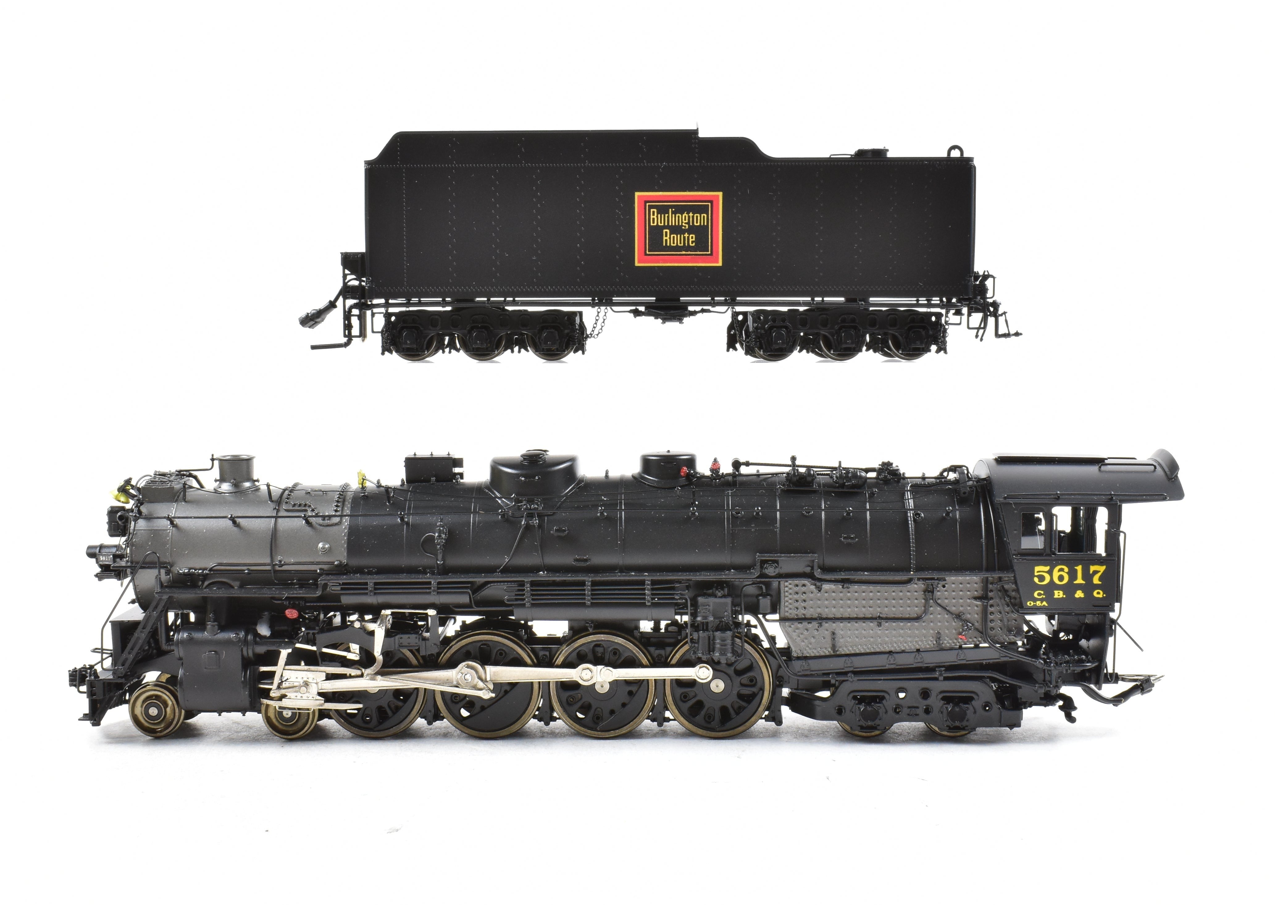 HO Scale Brass Oriental Limited CB&Q Burlington Route O - 5a 4 - 8 - 4 Factory - Painted Locomotive #5617