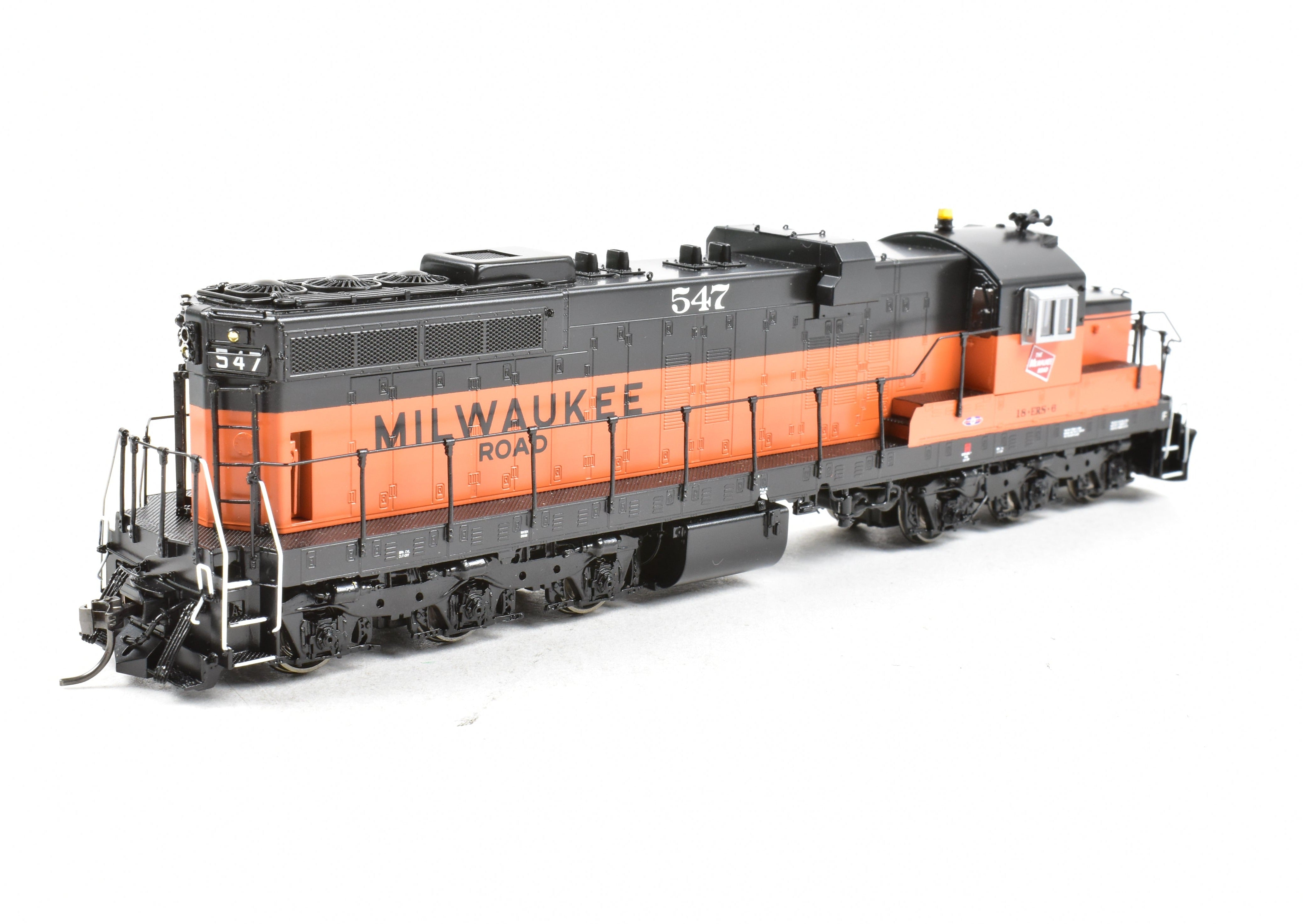 HO Scale Brass Diesel Locomotive - Overland Models, Inc. (OMI) Milwaukee Road EMD SD10 Factory Painted Model No. 547