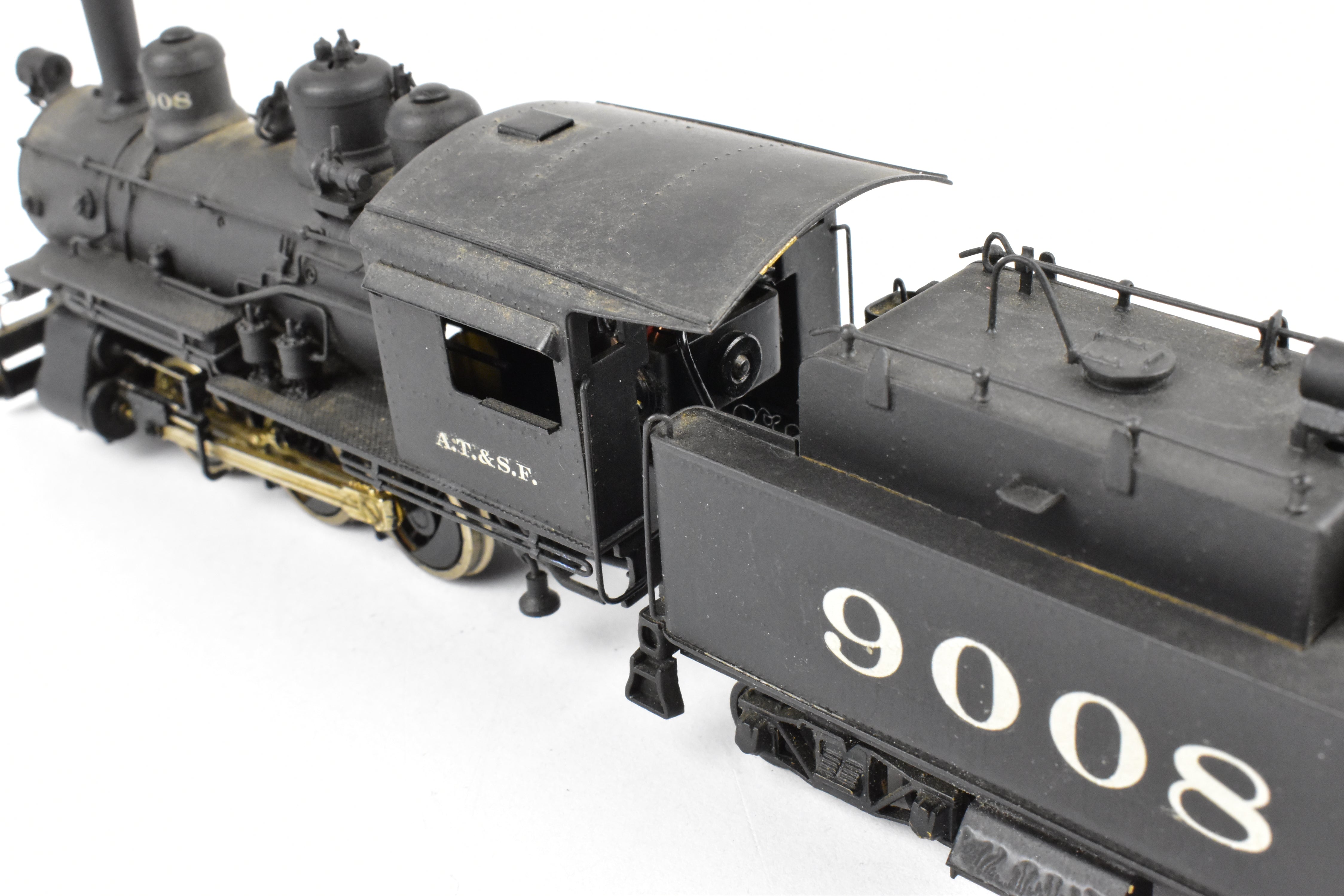 HO Scale Brass Balboa ATSF Santa Fe 9000 Class 0-6-0 Switcher #9008 Custom Painted