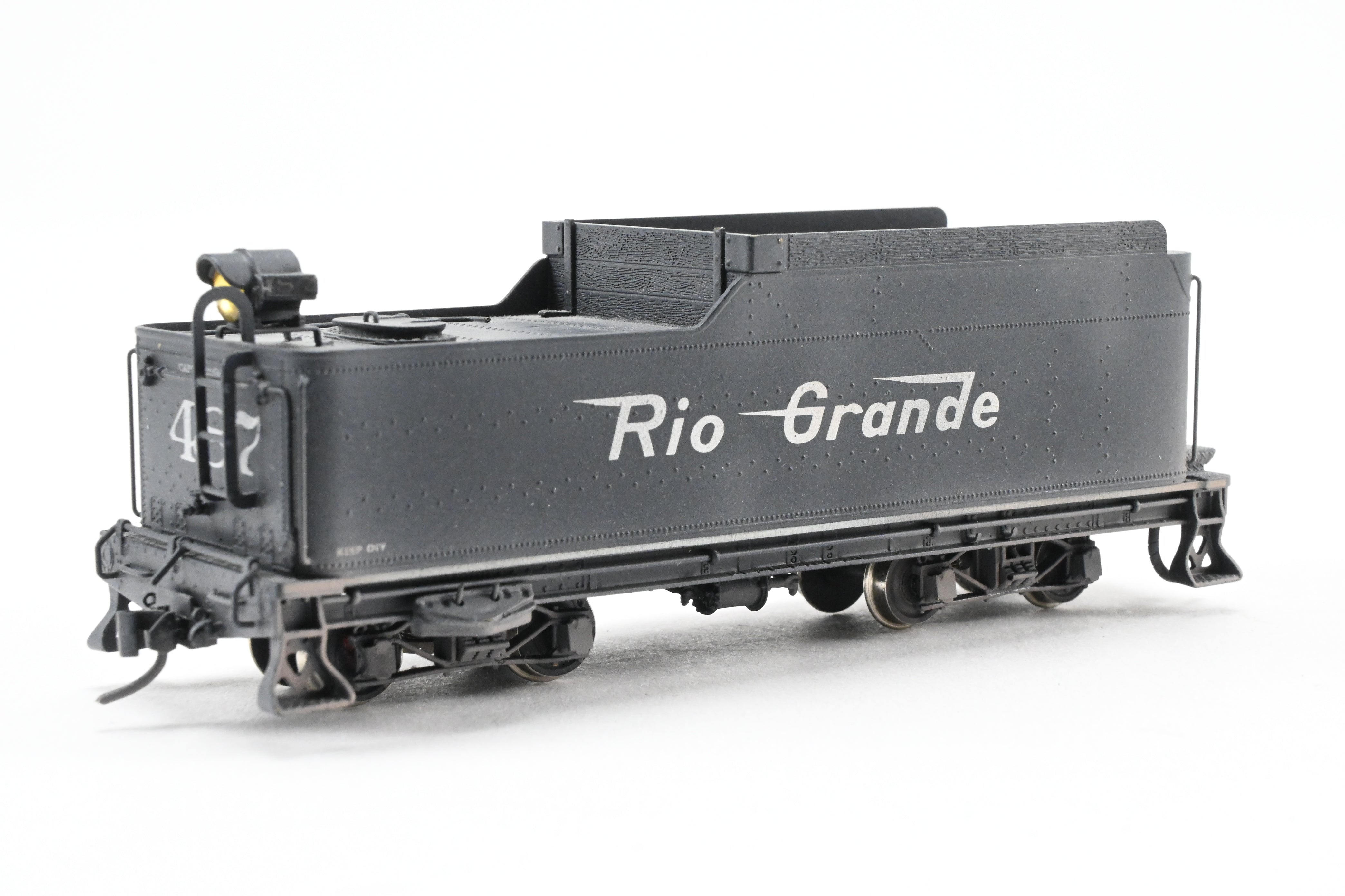 HOn3 Scale Brass Precision Model Train - Denver & Rio Grande Western K-36 CP No. 487 Flying Grande with Weathered Finish by Precision Scale Co.