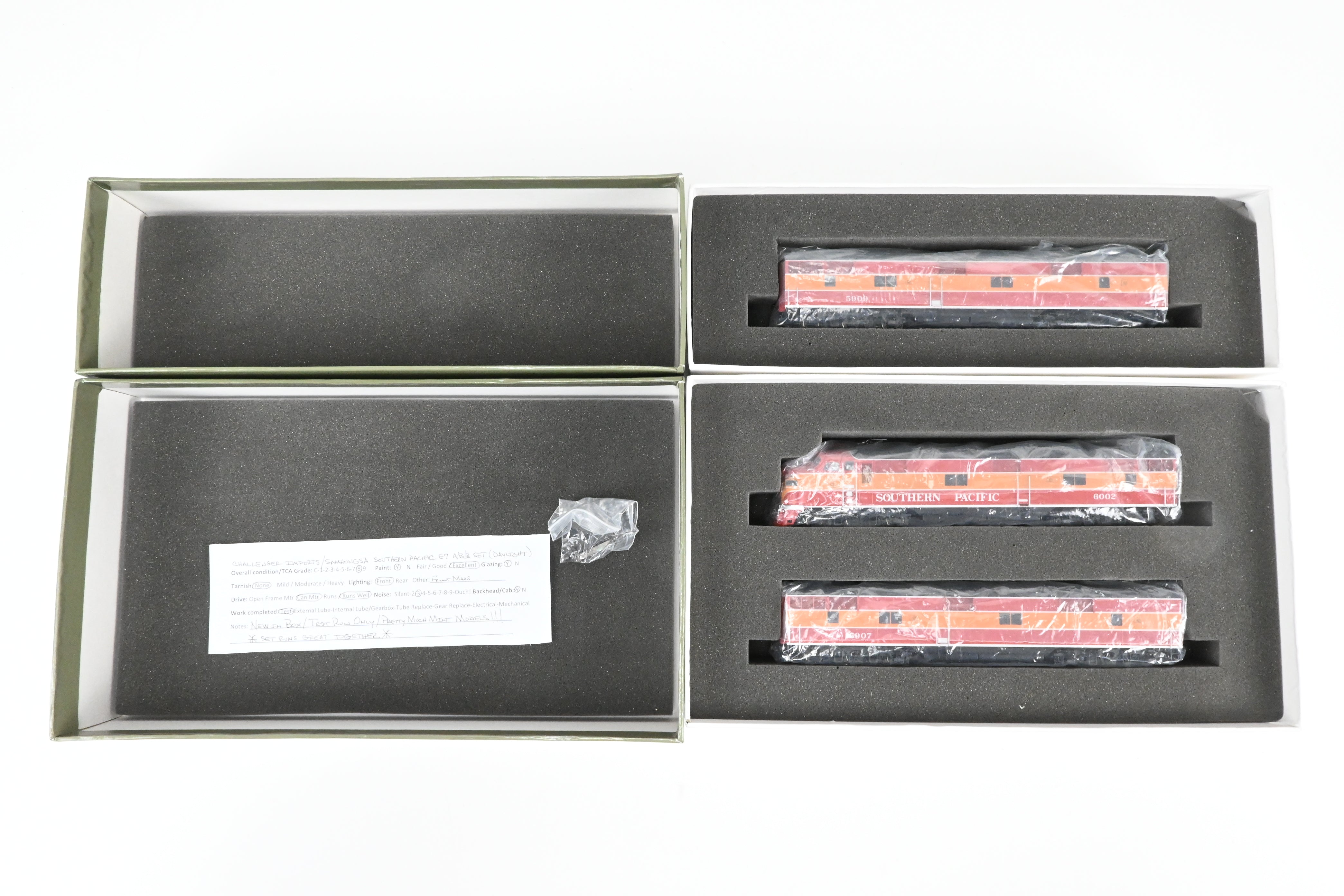 Challenger Imports HO Brass EMD E7A/B/A Set in Daylight Scheme #6002/5907/5909