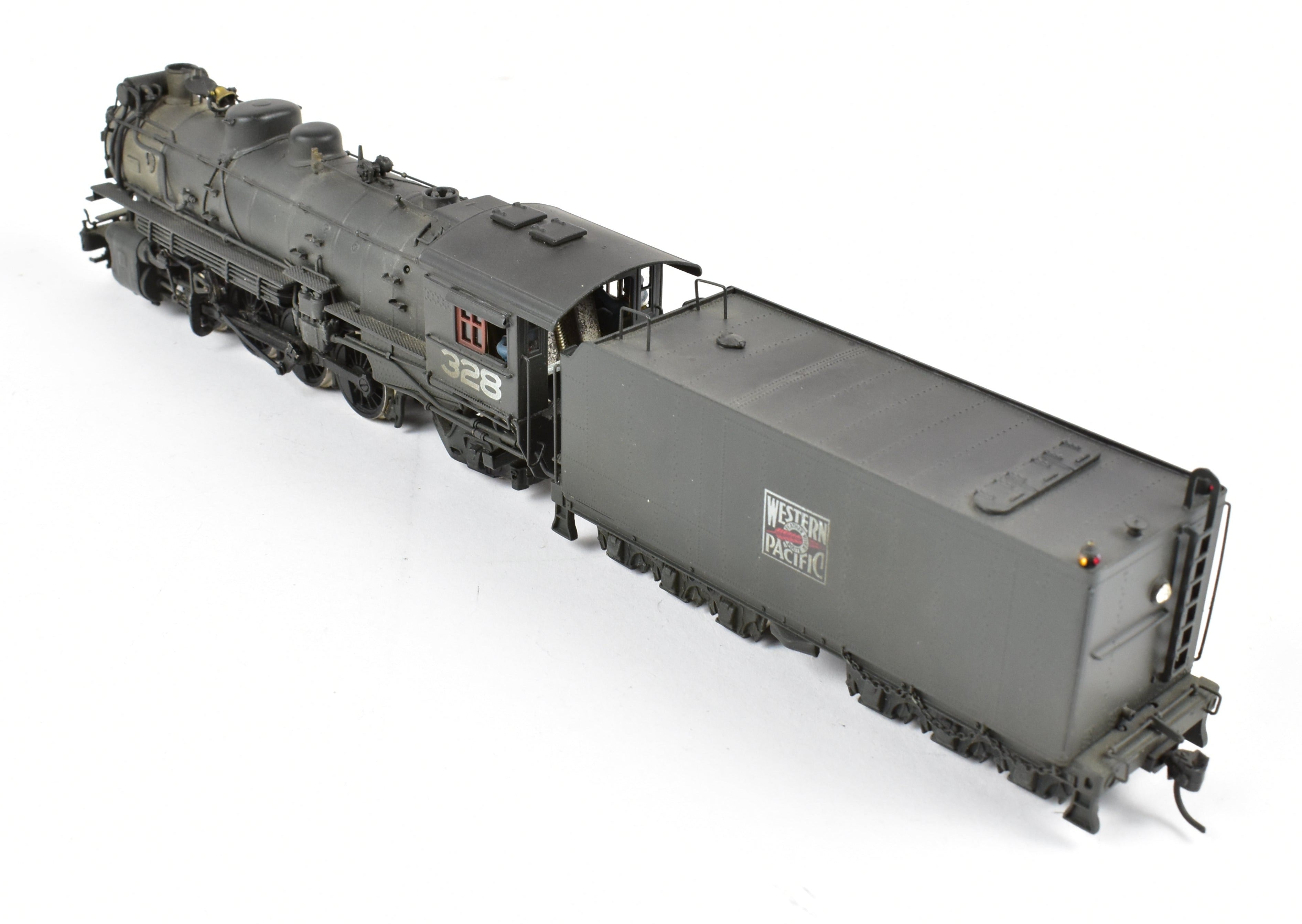 HO Scale Brass Pacific Fast Mail (PFM) - United Western Pacific MK - 60 2 - 8 - 2 Mikado Locomotive Model, Custom Painted and Weathered for Collectors