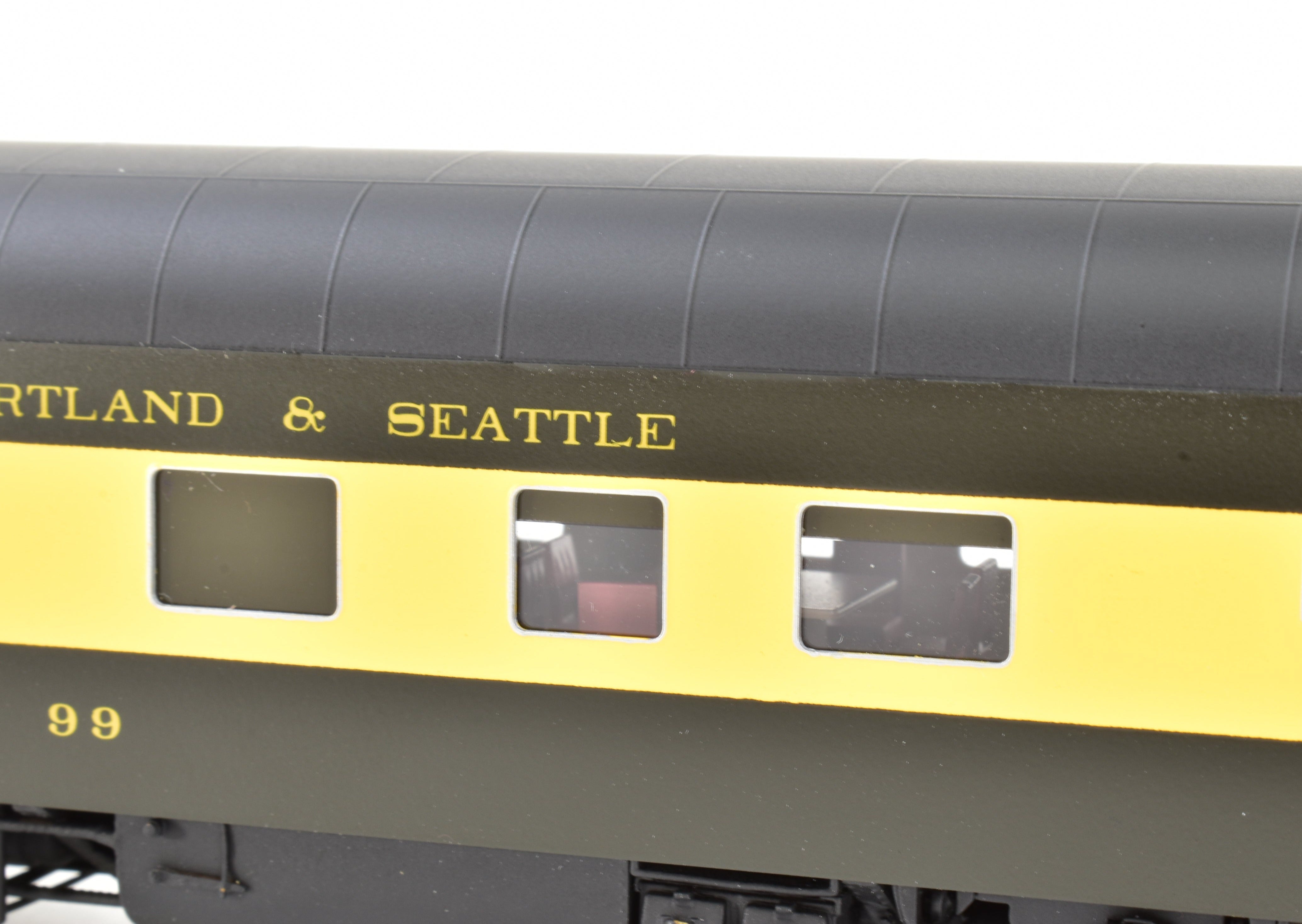 HO Scale Brass Model Railroad Business Car - North Bank Line SP&S (Spokane, Portland & Seattle) Business Car No. 99, Circa 1965 - 1970, Fine - Quality Collectible