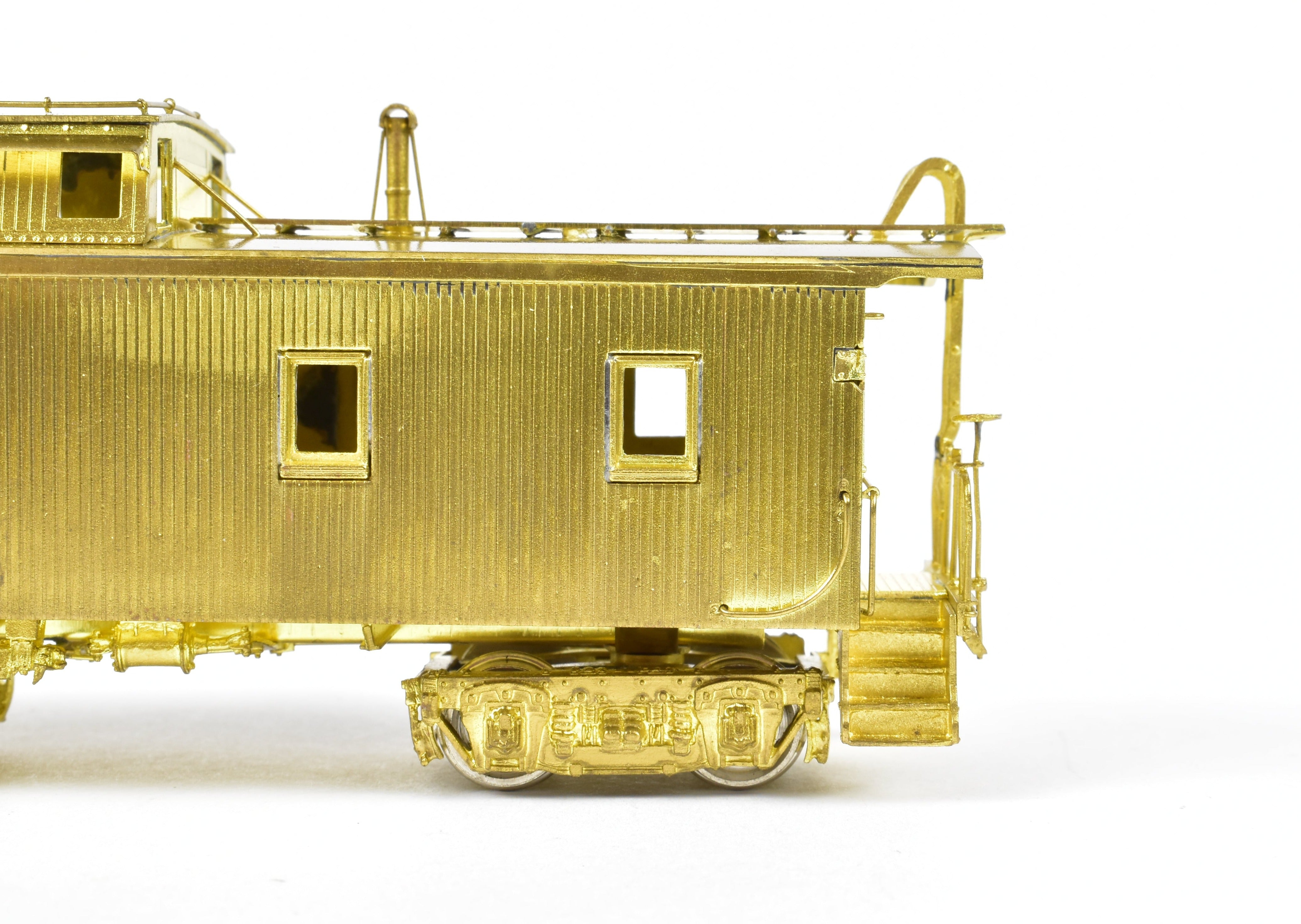 HO Scale Brass Union Pacific CA-1 Wood Caboose Model by OMI - Overland Models, Inc. with Original Ends and Wood Beam Trucks