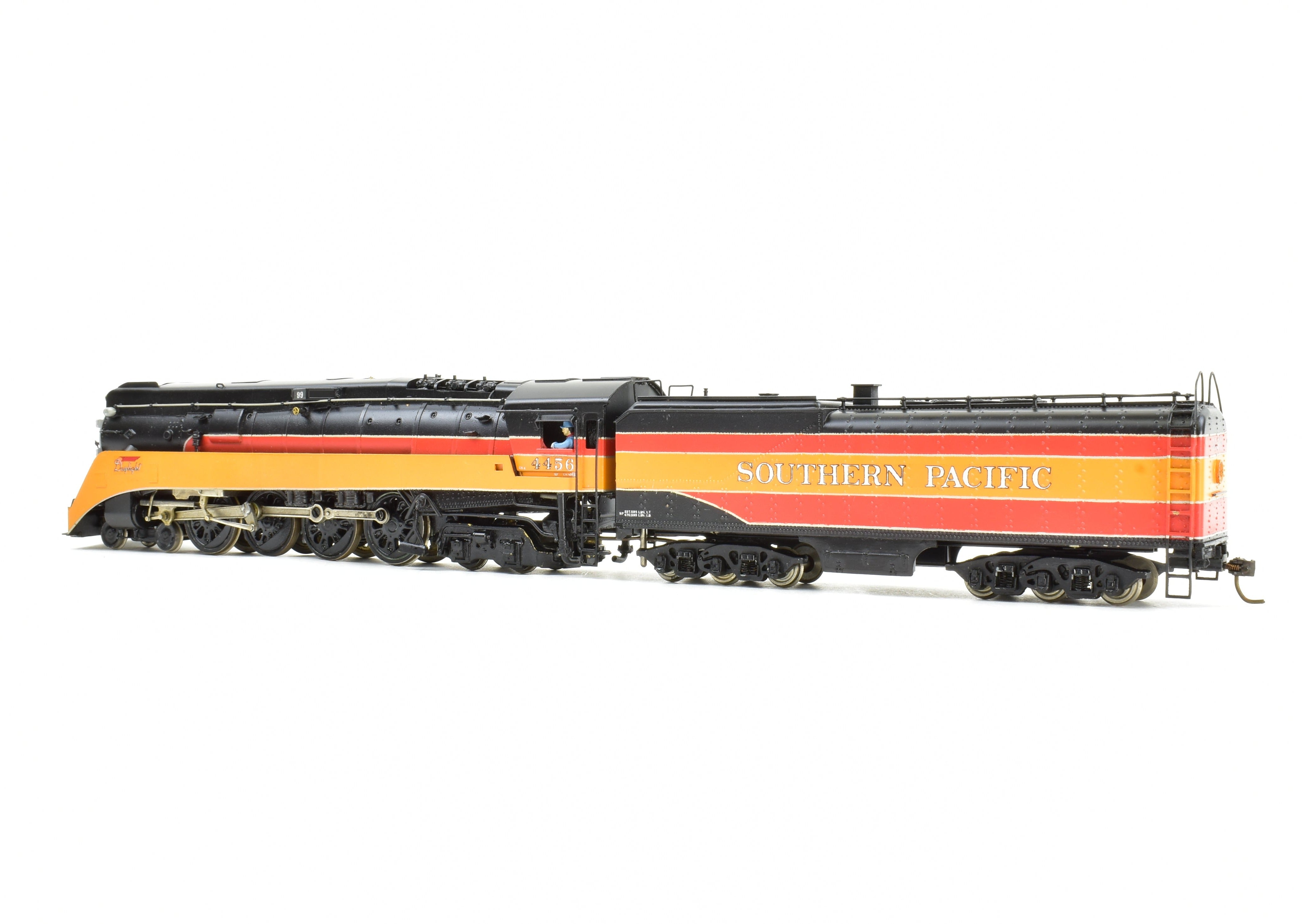 High - Quality HO Scale Brass Pacific Fast Mail (PFM) Model Train - United SP - Southern Pacific Class GS - 4 4 - 8 - 4 with Custom Painting