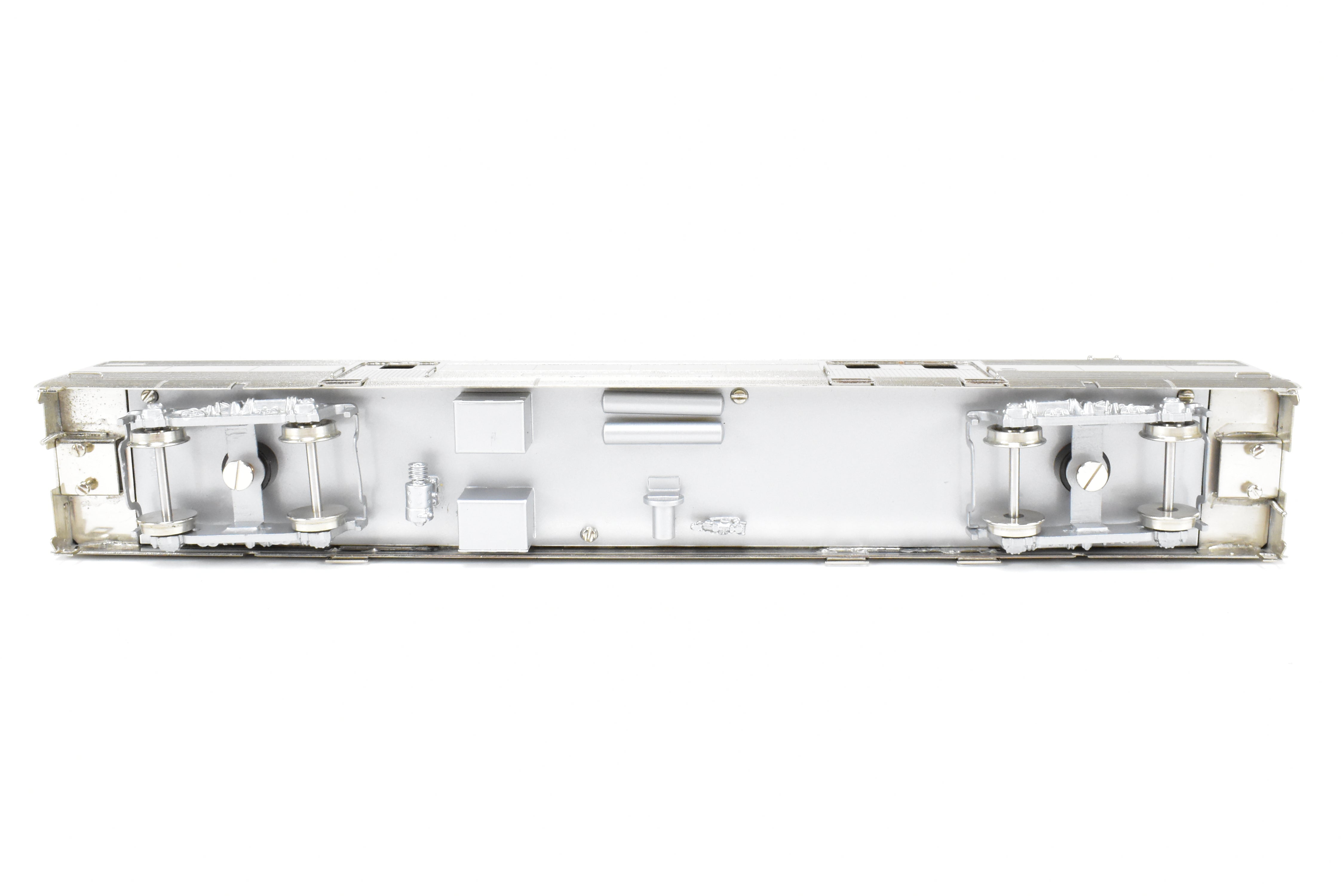 HO Brass Hi - Country California Zephyr Baggage Car with Plated Finish