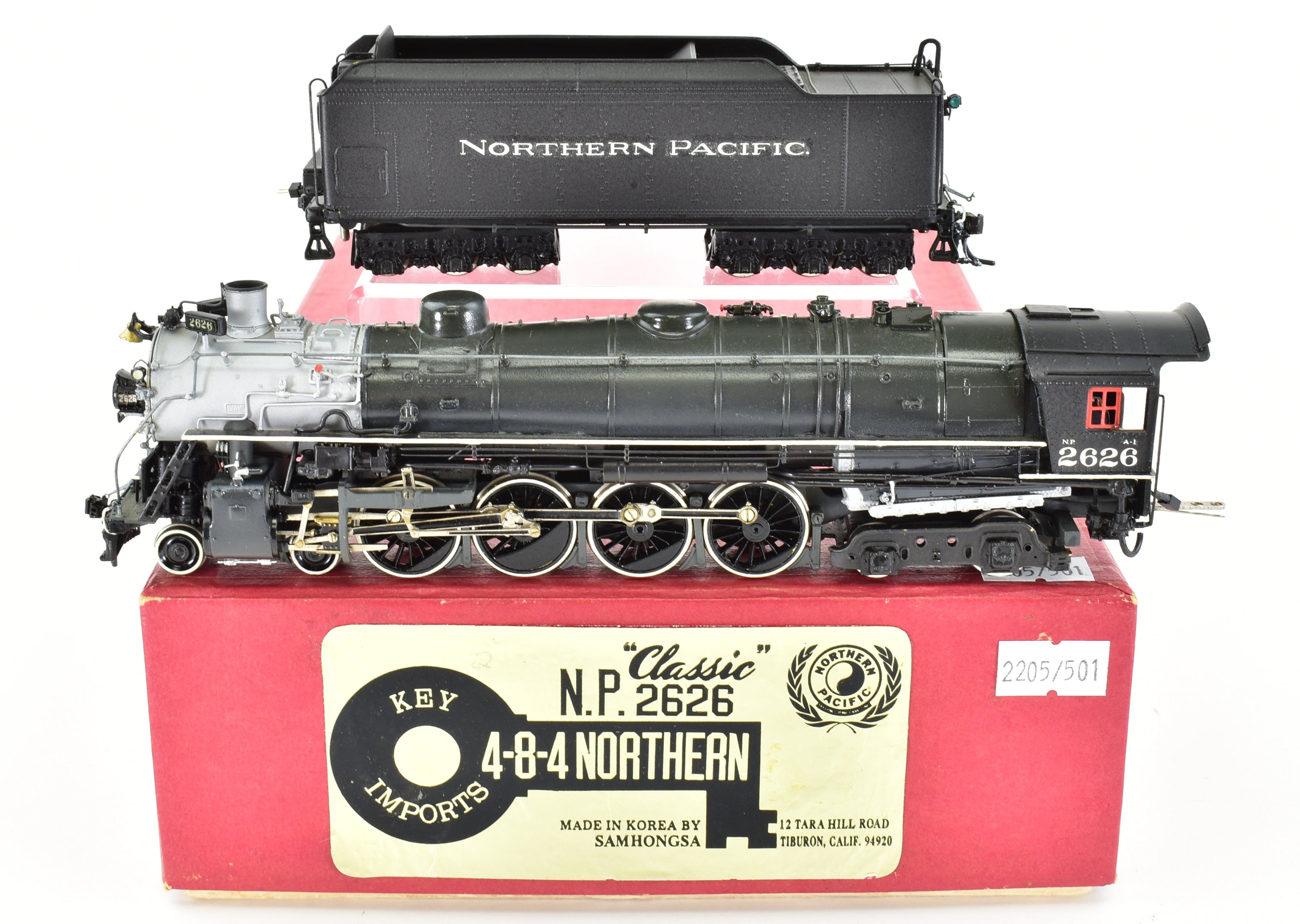HO Scale Brass Key Imports Classic NP A-1 4-8-4 No. 2626 with DCC & Sound