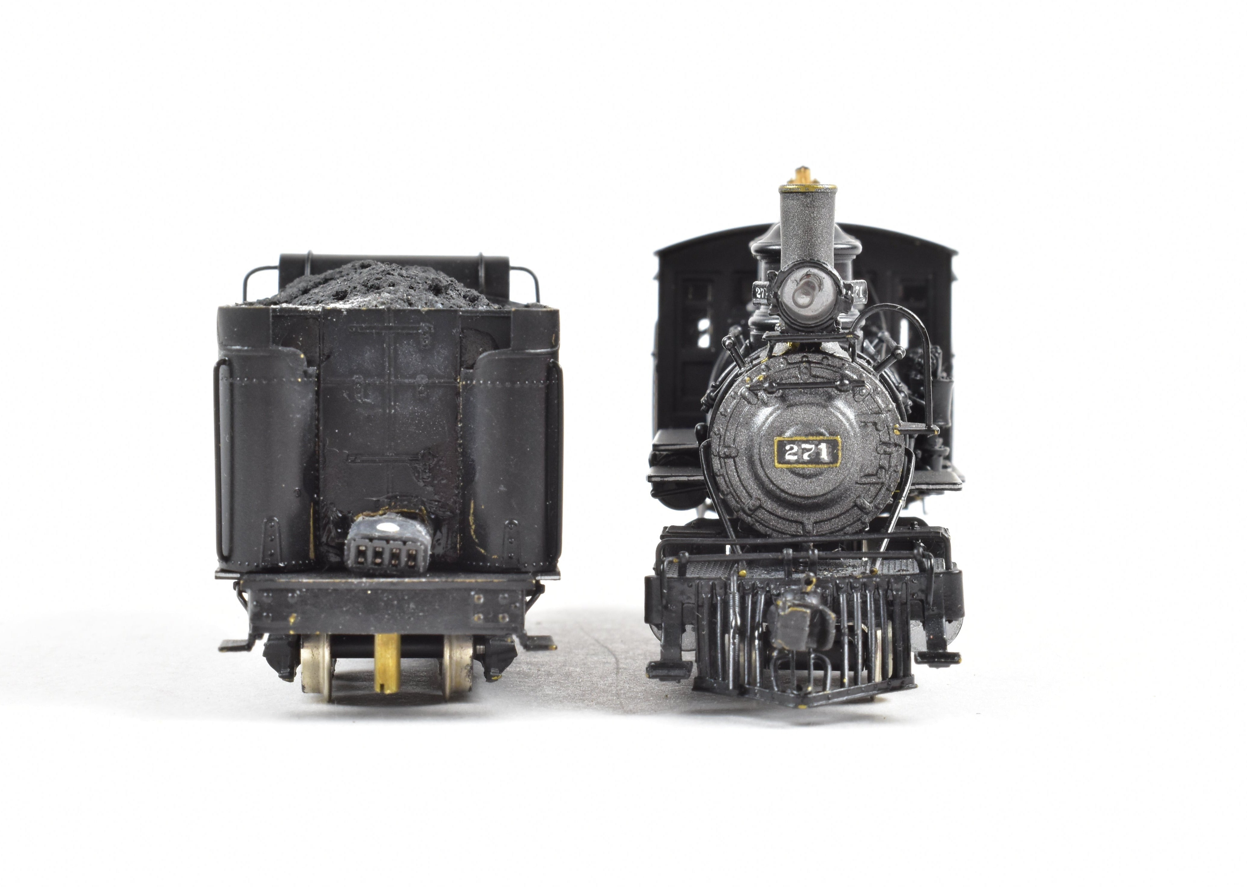 HOn3 Brass Westside D&RGW C-16 2-8-0 #271 with SoundTraxx Tsunami DCC