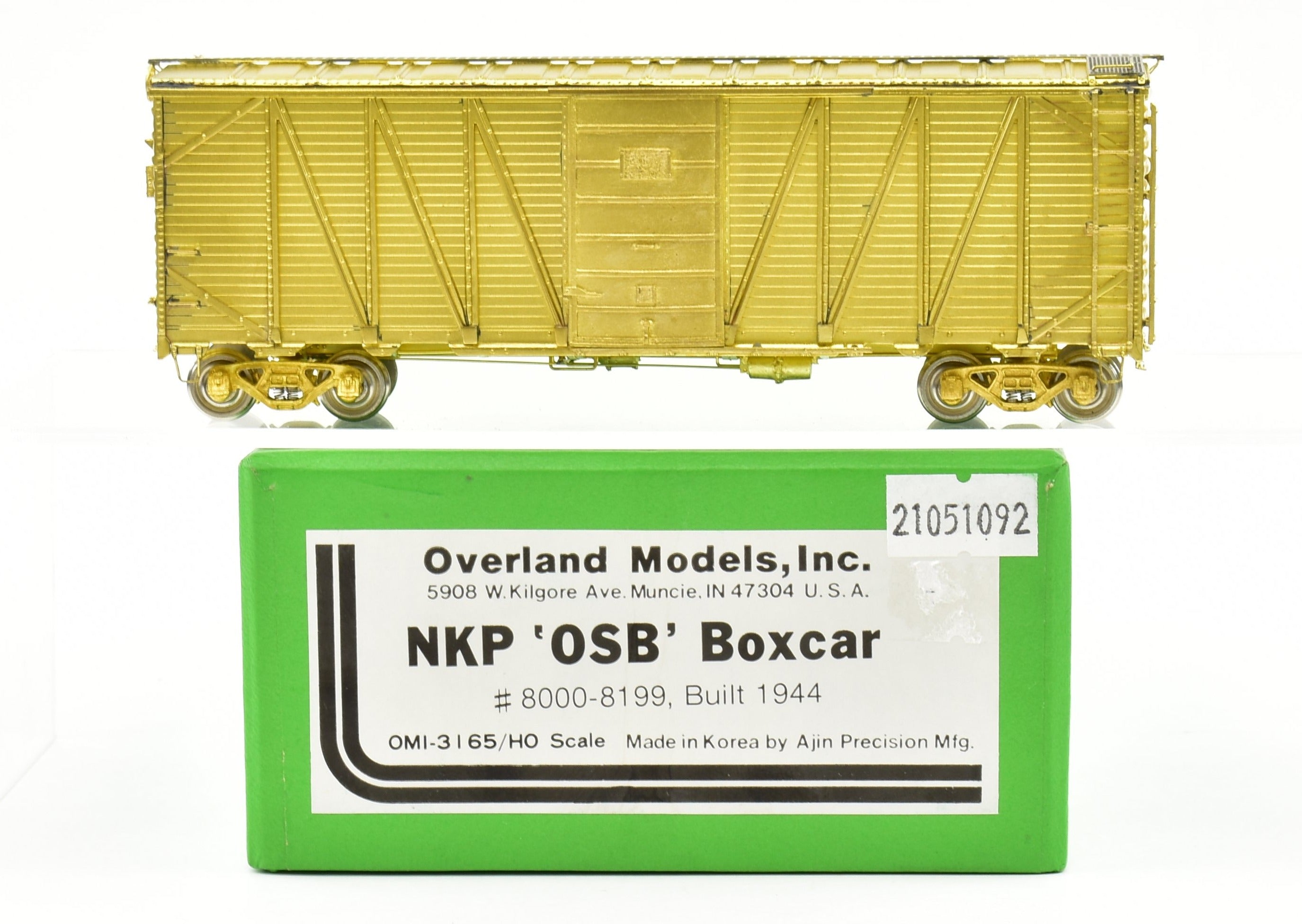 HO Brass OMI NKP Nickel Plate Road 'War Emergency' OSB Boxcar by Overland Models